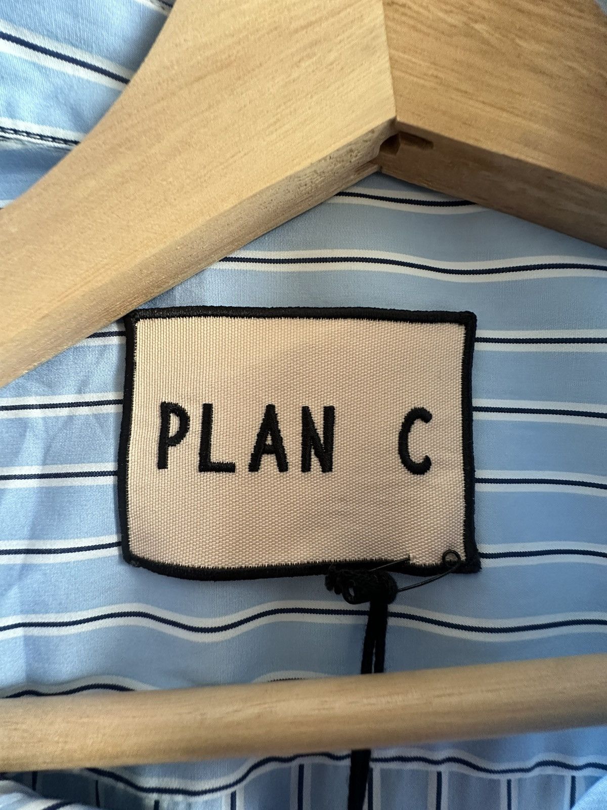 Plan C Plan C Colorblocked Robot Embroidery Striped Shirt Size US M / EU 48-50 / 2 - 5 Thumbnail