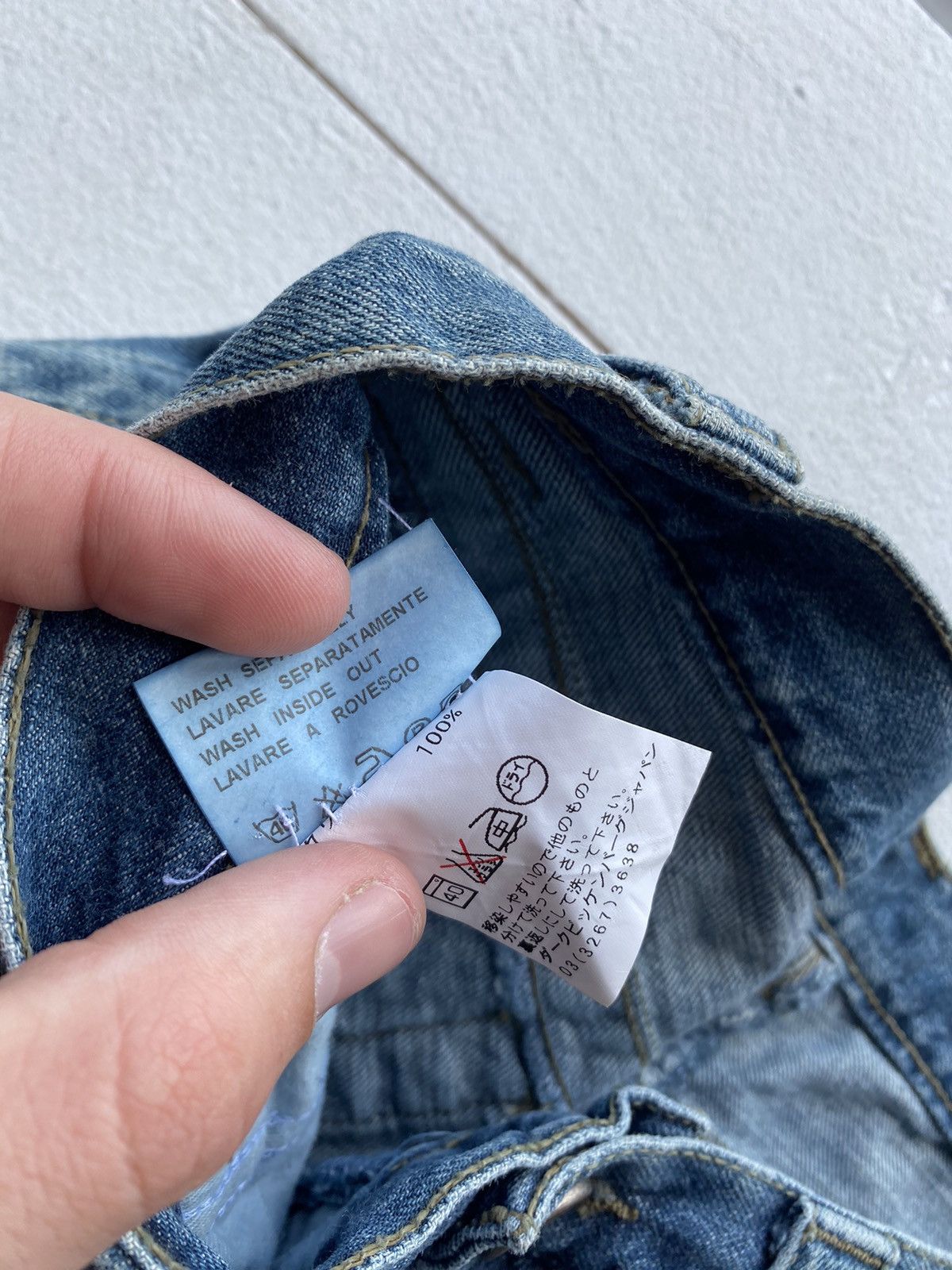Designer × Dirk Bikkembergs × Vintage 🔥90s Dirk Bikkembergs Flare Bottom Blue Womens Jeans Bell Size 29" - 7 Thumbnail