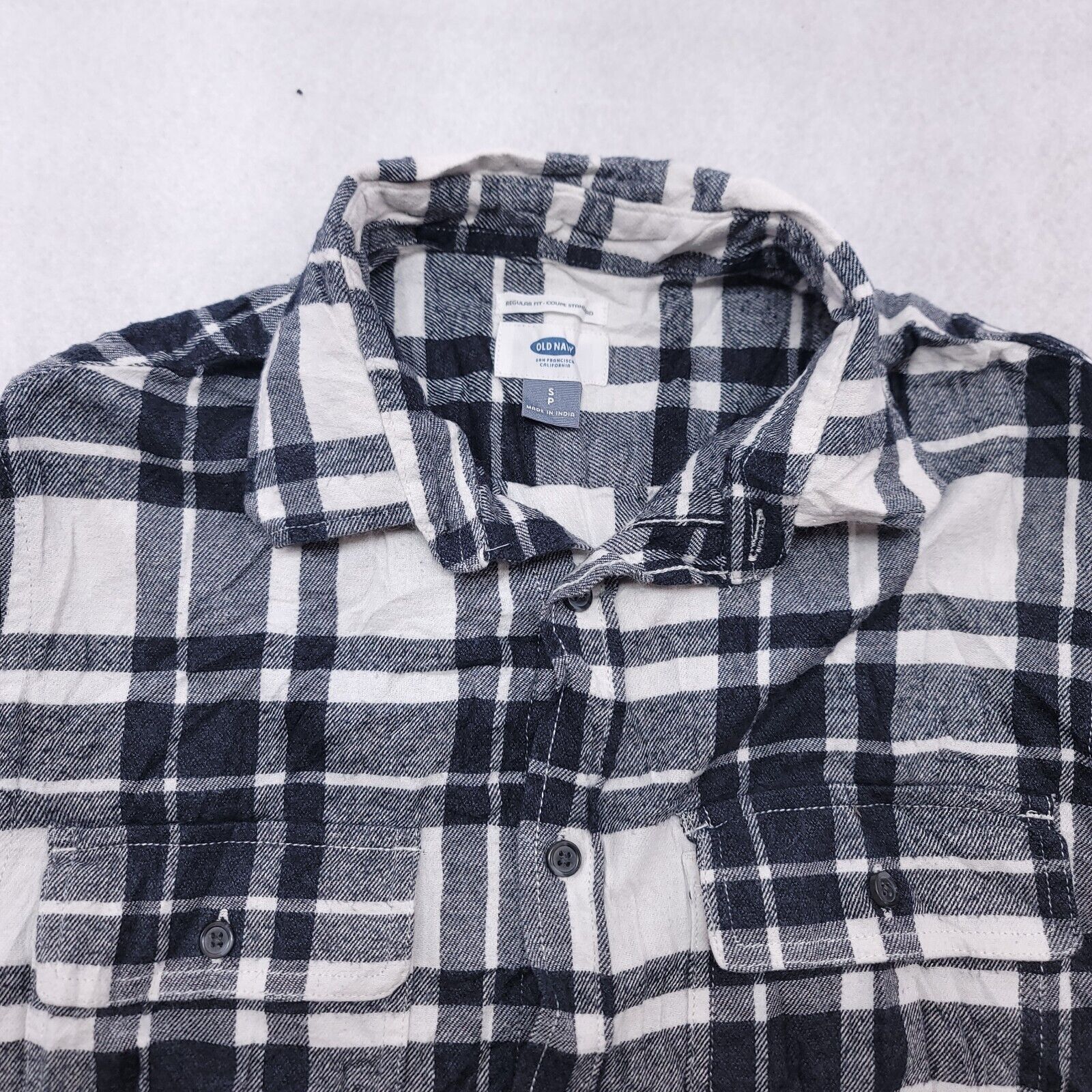 Old Navy Old Navy Tartan Flannel Button Up Shirt Mens Size S White Size US S / EU 44-46 / 1 - 1 Thumbnail
