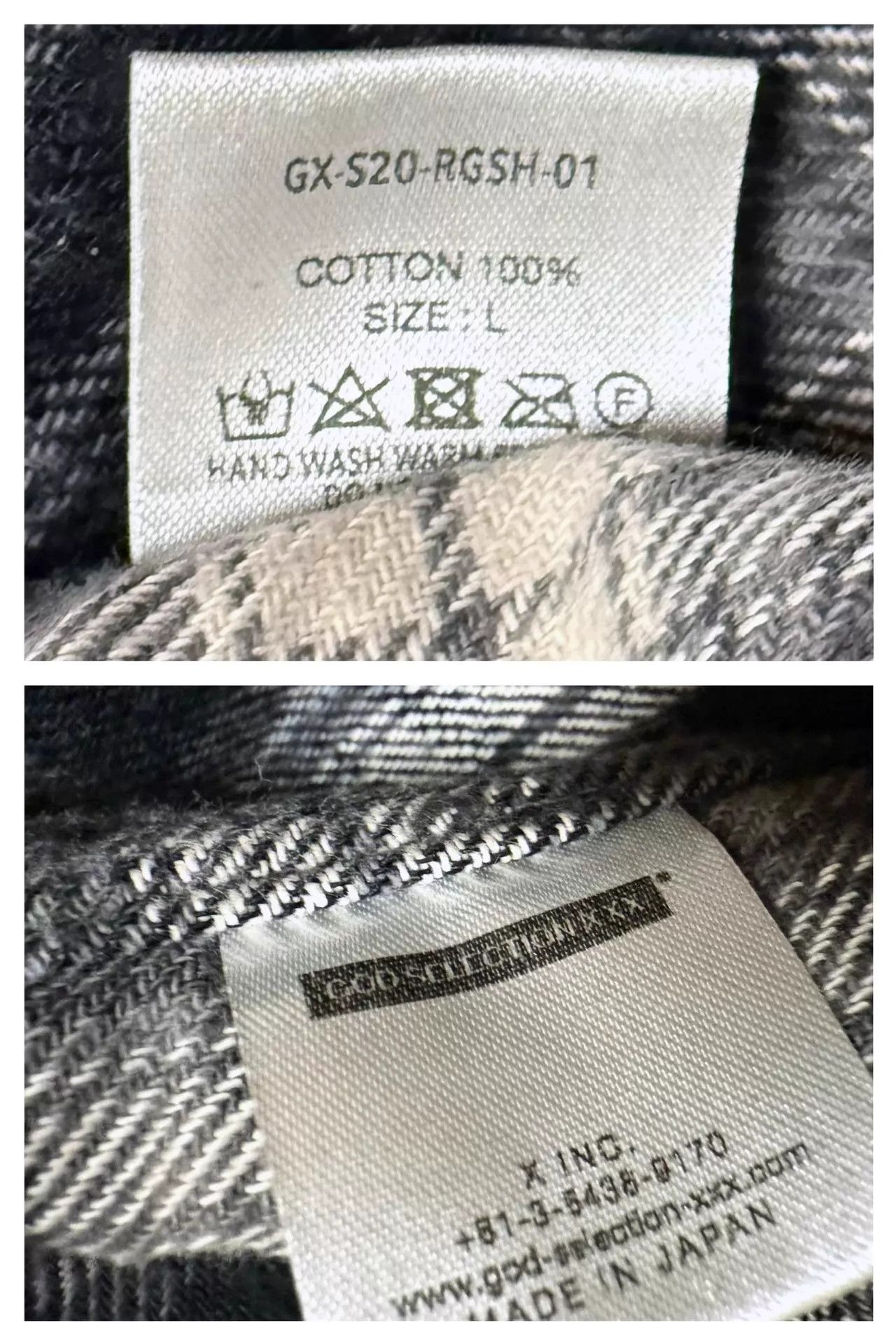 roarguns roarguns×godselectionxxx black flannel check shirt Size US L / EU 52-54 / 3 - 9 Thumbnail