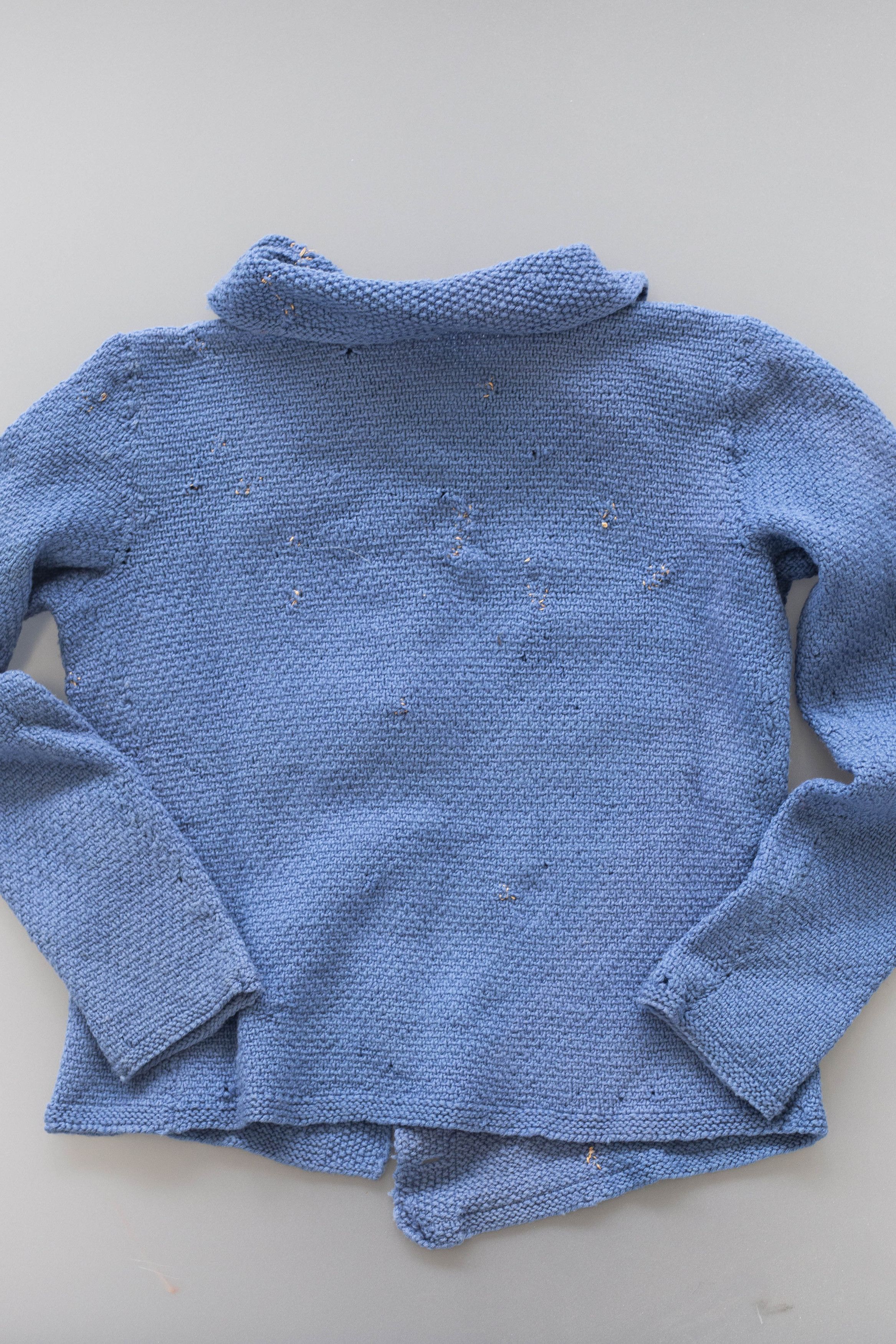Other French peasant hand knitted sweater circa 1940 Size S / US 4 / IT 40 - 4 Thumbnail
