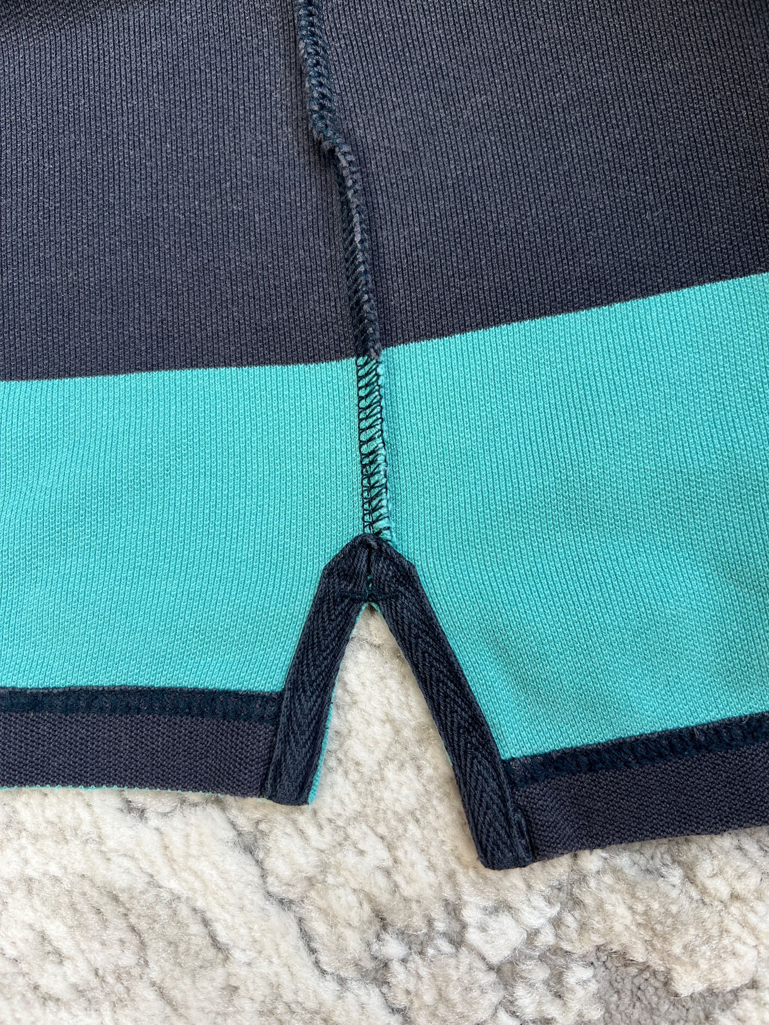Nike Nike Striped Polo Shirt Teal Navy S/XS Size US S / EU 44-46 / 1 - 14 Thumbnail