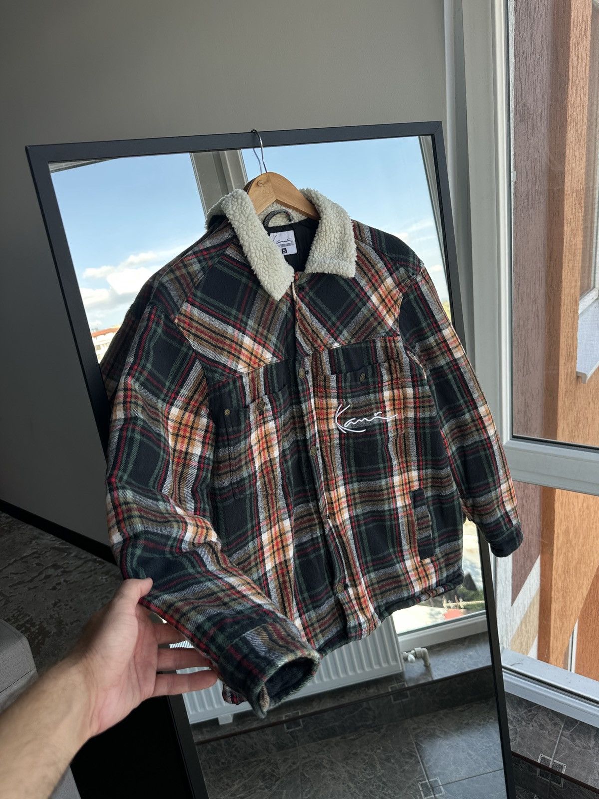 Karl Kani Karl Kani Checkered Heavy Sherpa Jacket Sz S Size US S / EU 44-46 / 1 - 5 Thumbnail