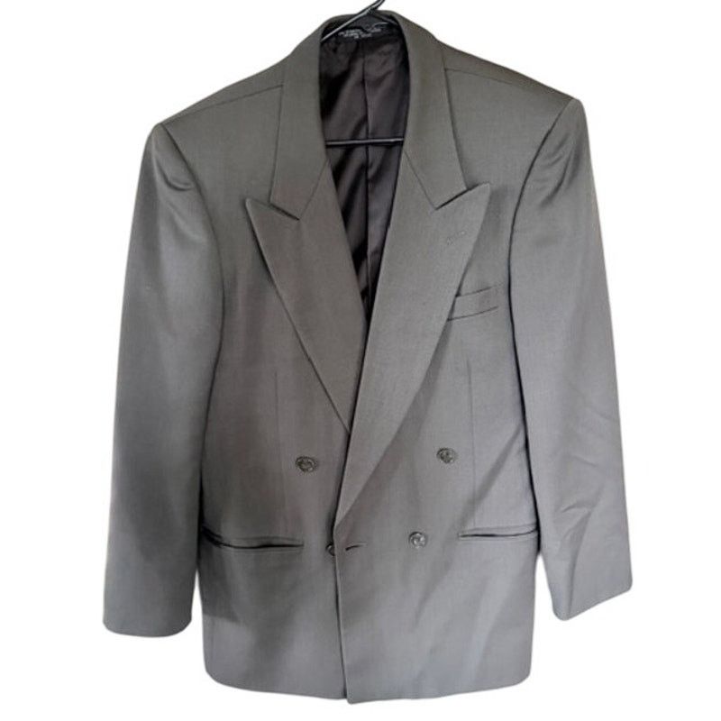 Albert Nipon Albert Nipon for John Wanamaker Taupe/Stone Wool Suit 37R Size 38R - 3 Thumbnail
