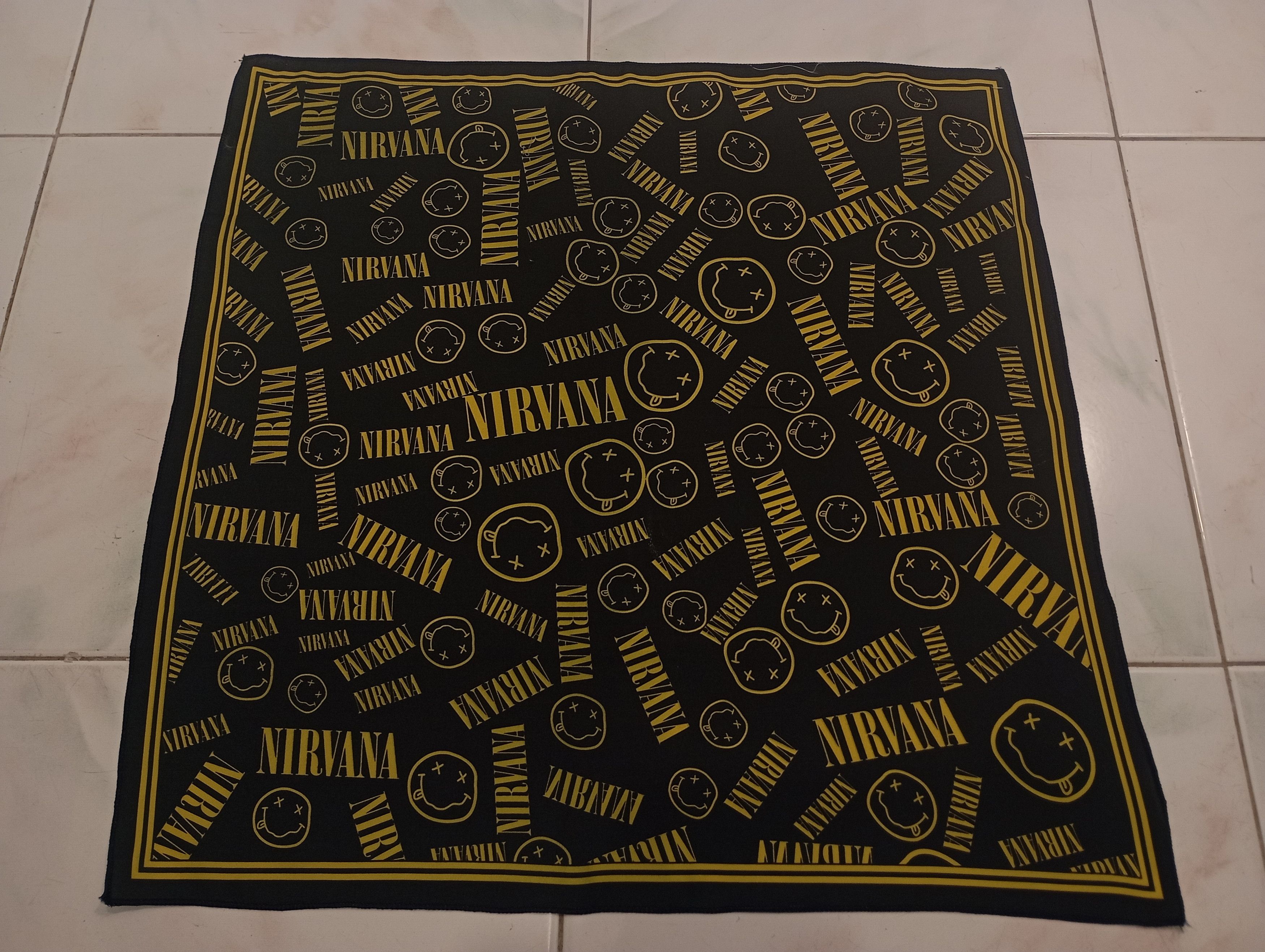 Band Tees Skulls Bandana Handkerchief Nirvana rock Band tees Size ONE SIZE - 2 Thumbnail