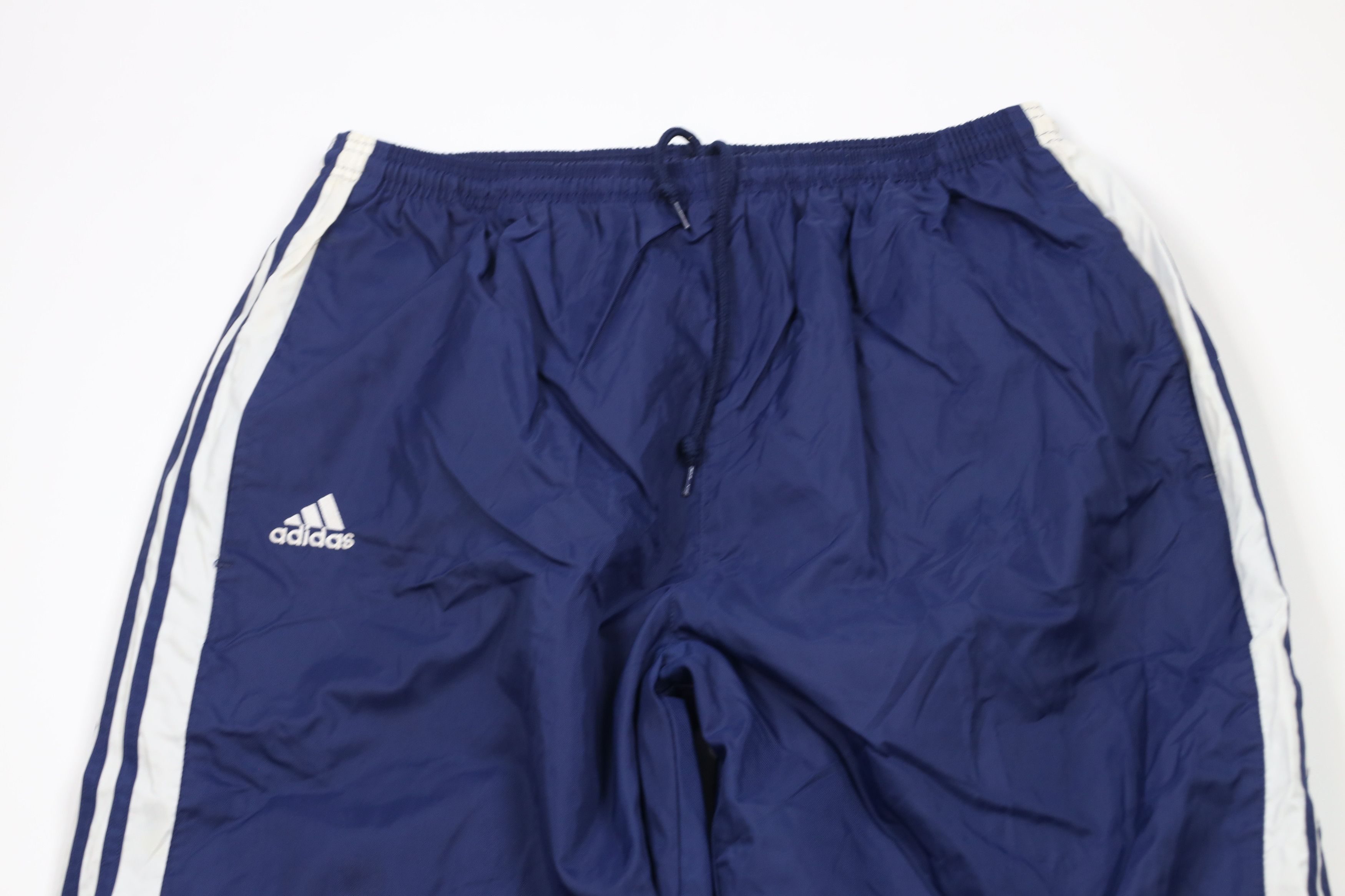 Adidas × Vintage Vintage 90s Adidas Spell Striped Lined Joggers Pants Blue Size US 40 / EU 56 - 2 Thumbnail