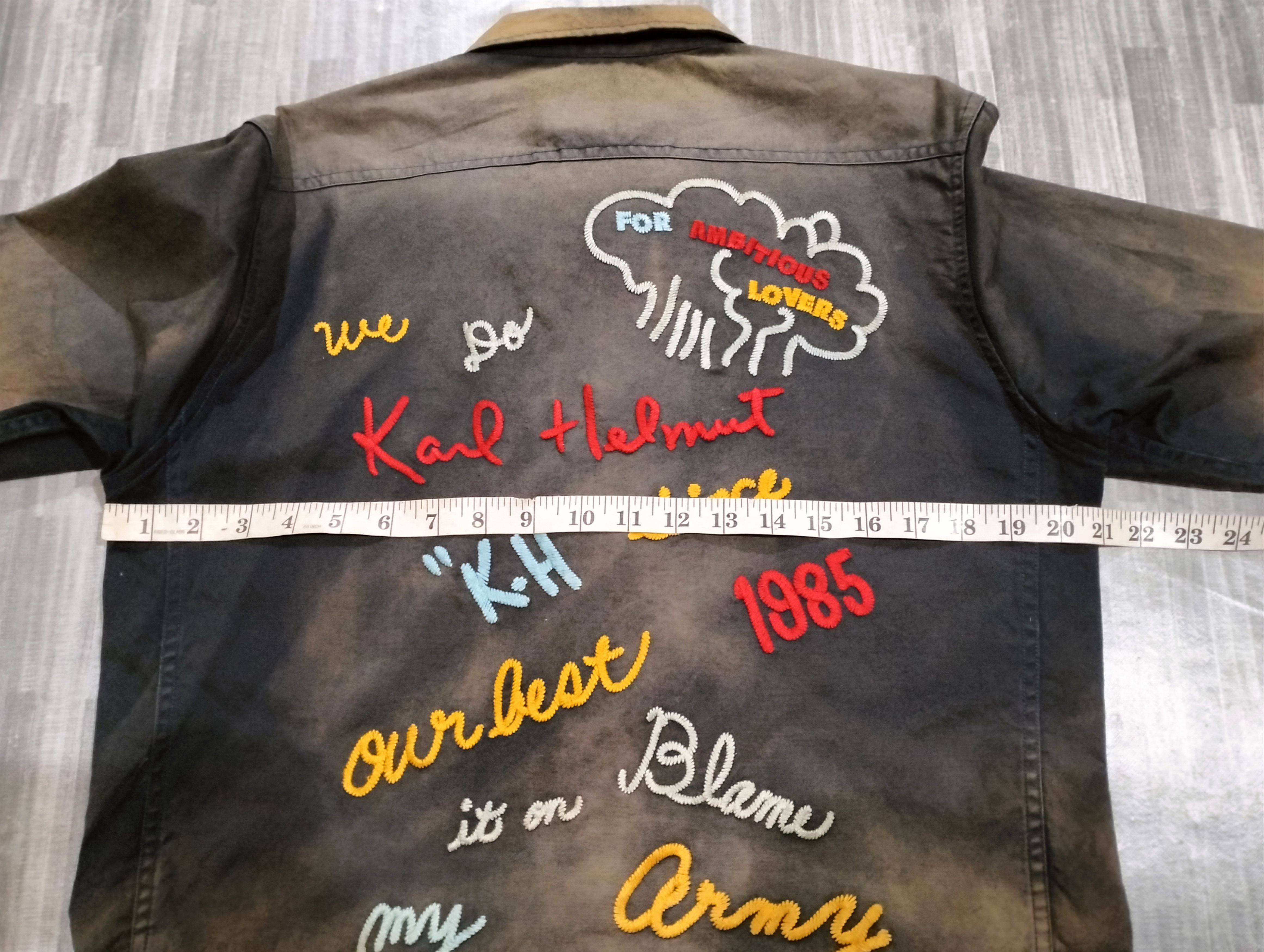 Karl Helmut Karl Helmut Four Pocket Light Jacket Embroidered Acid-Wash Size US M / EU 48-50 / 2 - 21 Thumbnail