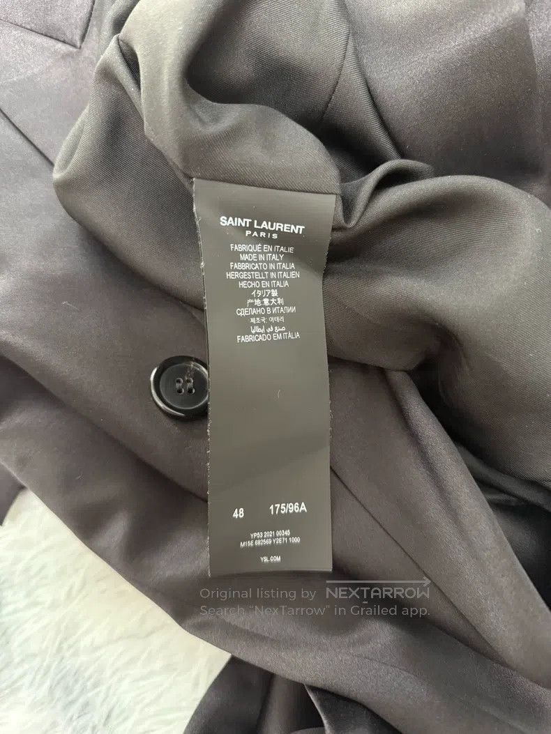 Saint Laurent Paris Saint Laurent Paris Satin Double-breasted Suit Size US M / EU 48-50 / 2 - 6 Thumbnail