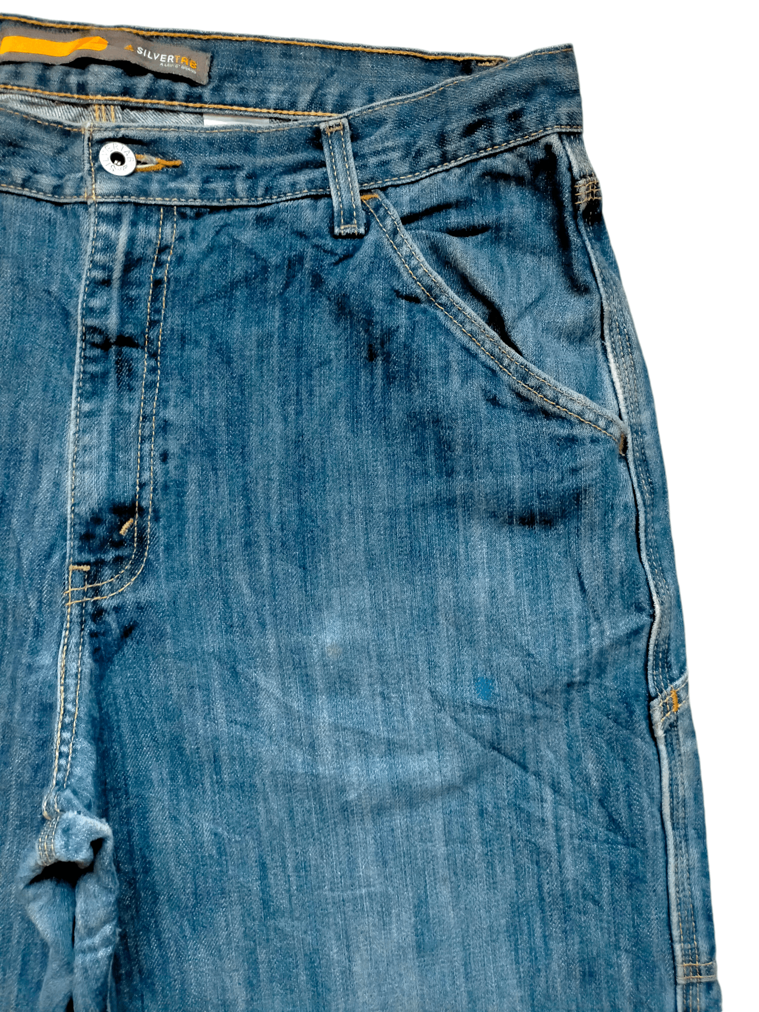 Levi's Levis Silvertab Carpenter Worker Baggy Jeans Size US 34 / EU 50 - 5 Thumbnail