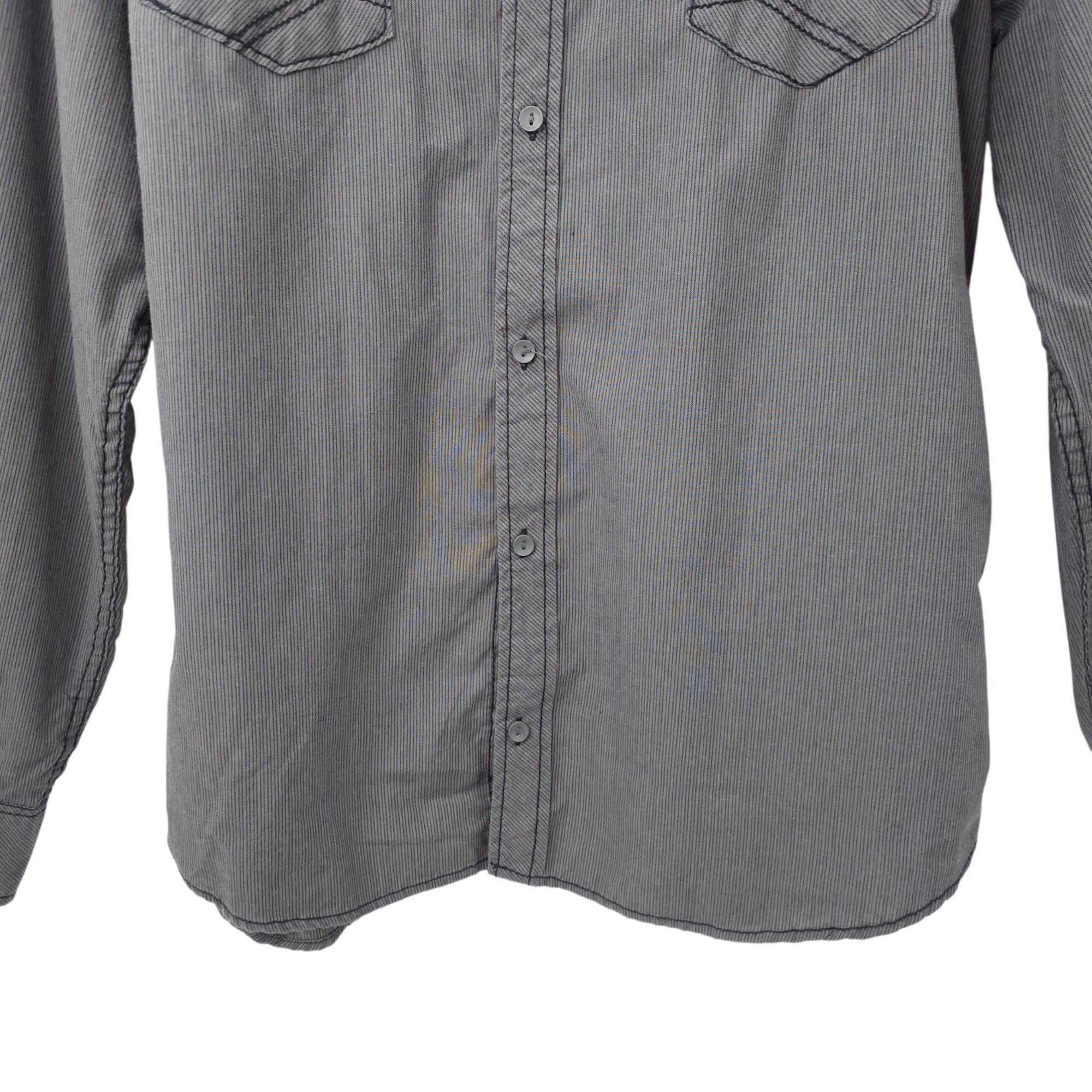 Carbon Carbon Slim Fit Button Front Shirt Mens XXL READ Tab Sleeve Size US XXL / EU 58 / 5 - 11 Thumbnail