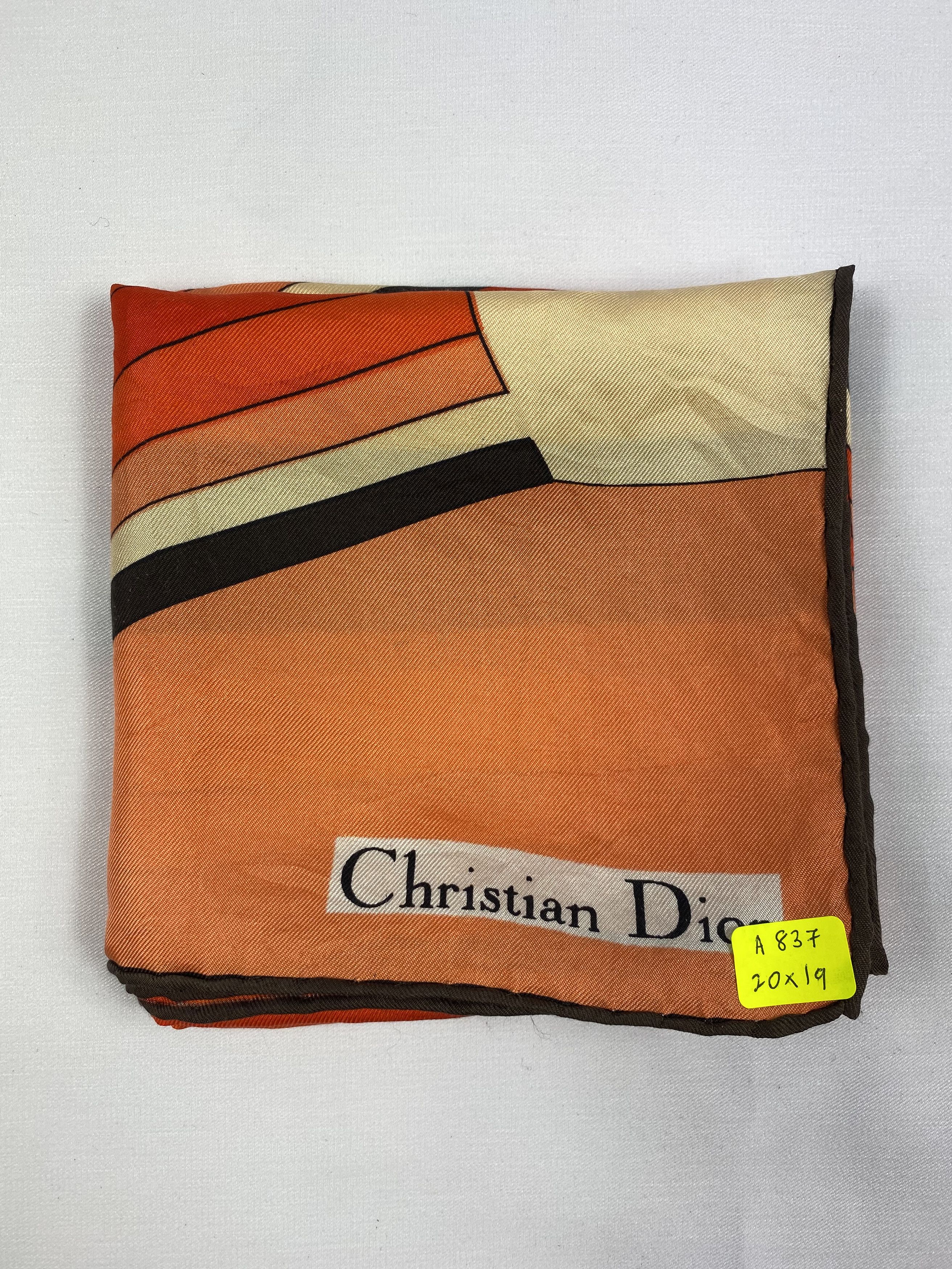 Vintage Christian Dior Silk Handkerchief / Bandana / Neckerchief Size ONE SIZE - 7 Thumbnail