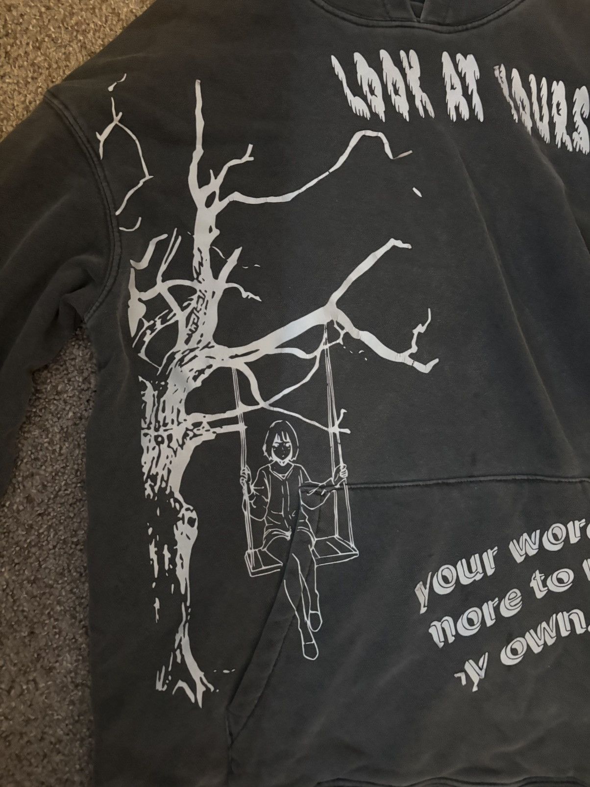 Other Your Words I Cant Look Vintage Hoodie Size US M / EU 48-50 / 2 - 3 Thumbnail