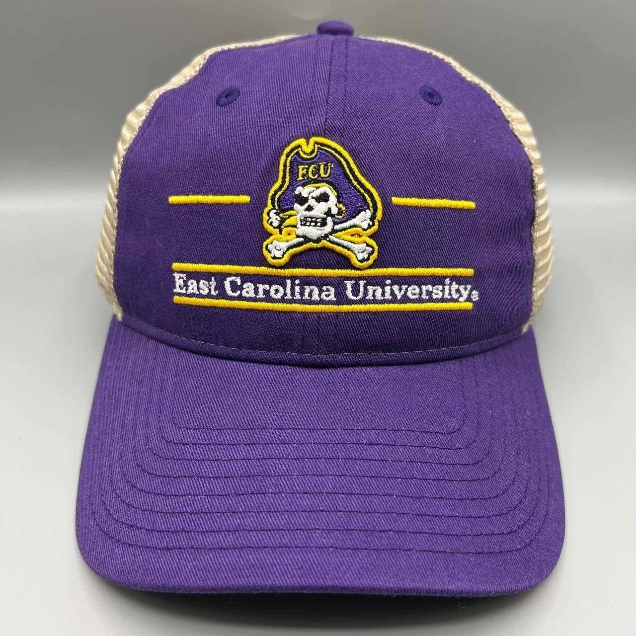 The Game Vintage East Carolina Pirates Trucker Hat Men NCAA Snap Back Size ONE SIZE - 1 Thumbnail