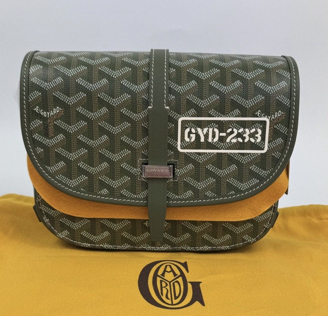 Goyard ARMY GREEN HAND PAINTED BELVEDERE PM *LIMITED EDITION* BAG Size ONE SIZE - 1 Thumbnail