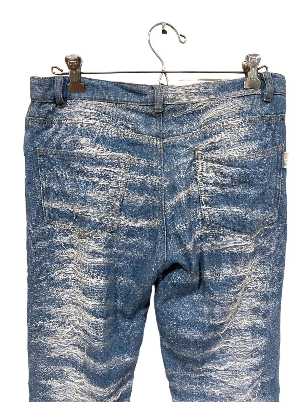If Six Was Nine × Japanese Brand × Le Grande Bleu (L.G.B.) Japan Oceanus Waves Destroy Jeans Size US 31 - 6 Thumbnail