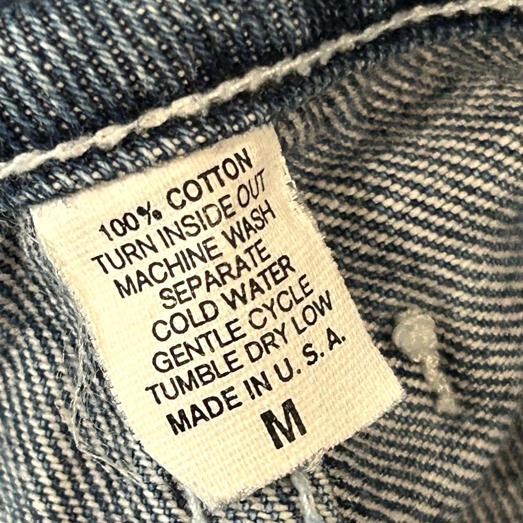 Bell VINTAGE Joy Jeans Bell Bottom Denim Blue Jean Butterfly’s Women’s Medium 24x31 Jeans 90s Grunge Boho Western Urban Fashion Mens Womens Girls Boys Size 32" / US 10 / IT 46 - 8 Thumbnail