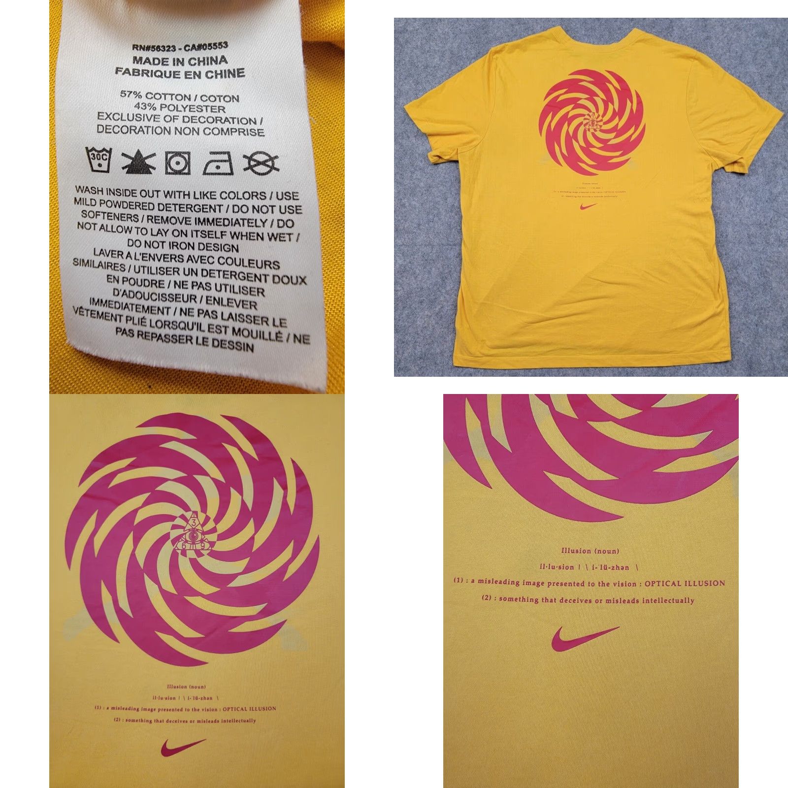 Nike Nike Dri-Fit Kyrie Irving Shirt Mens 2XL Yellow Graphic Tee Size US XXL / EU 58 / 5 - 8 Thumbnail
