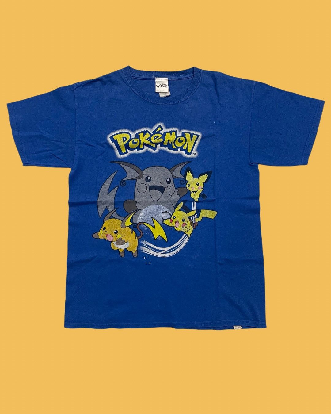 Vintage Vintage Pokémon Pikachu Nintendo Japan Cartoon Promo T-shirt Size US M / EU 48-50 / 2 - 1 Thumbnail