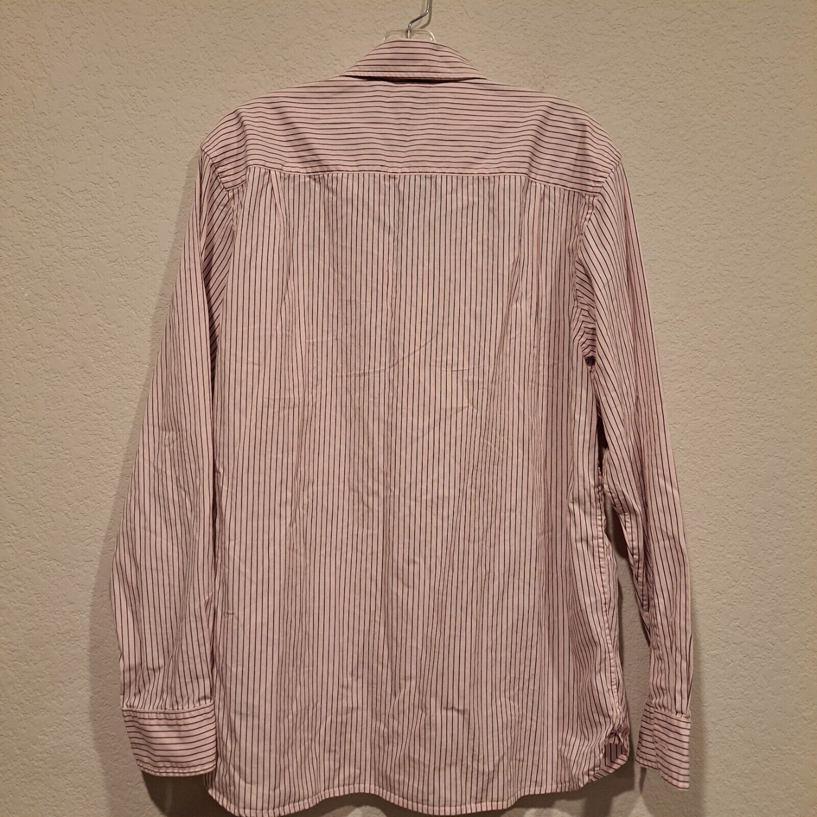 Club Monaco Club Monaco Thin Stripe Poplin Shirt Pink Men's Sz Large NWT Size US L / EU 52-54 / 3 - 9 Thumbnail