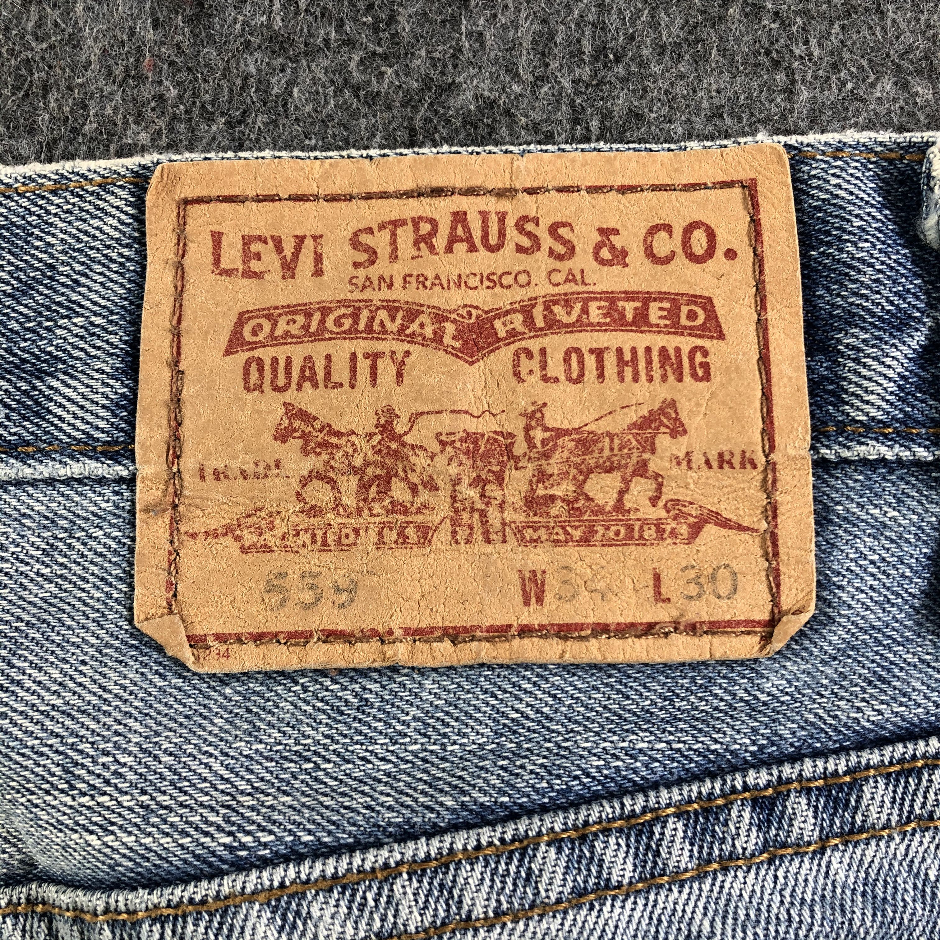 Levi's Vintage Blue Wash Levis 559 Jeans-J3114 Size US 36 / EU 52 - 5 Thumbnail