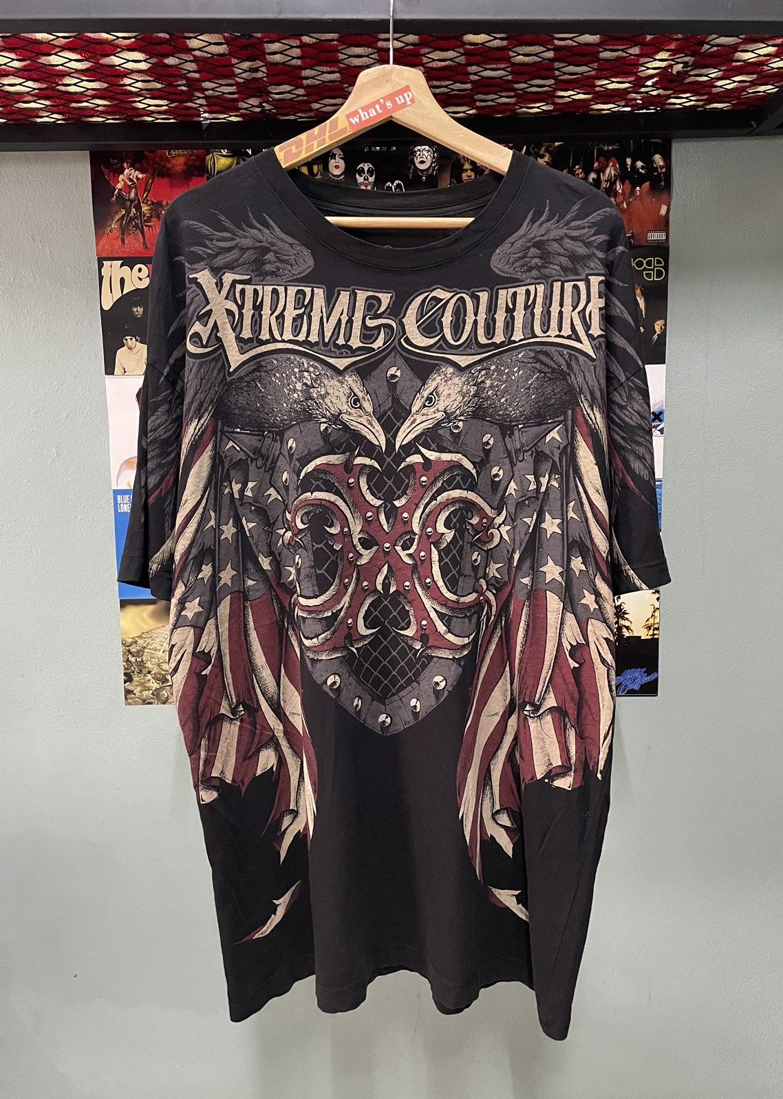 Affliction × If Six Was Nine × Vintage Vintage Extreme Couture American Eagle Tee Size US XL / EU 56 / 4 - 1 Thumbnail