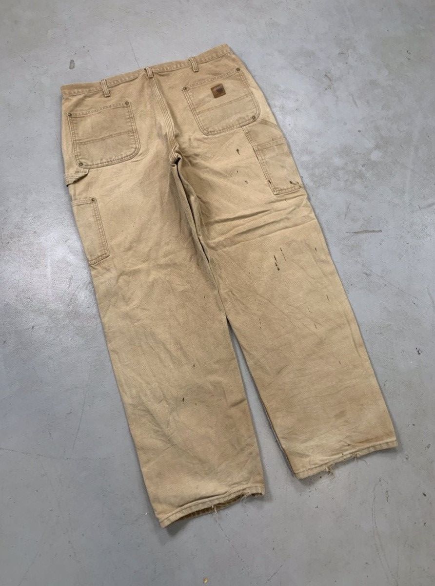 Carhartt Vintage carhartt b136 brn double knee denim Size US 38 / EU 54 - 2 Thumbnail