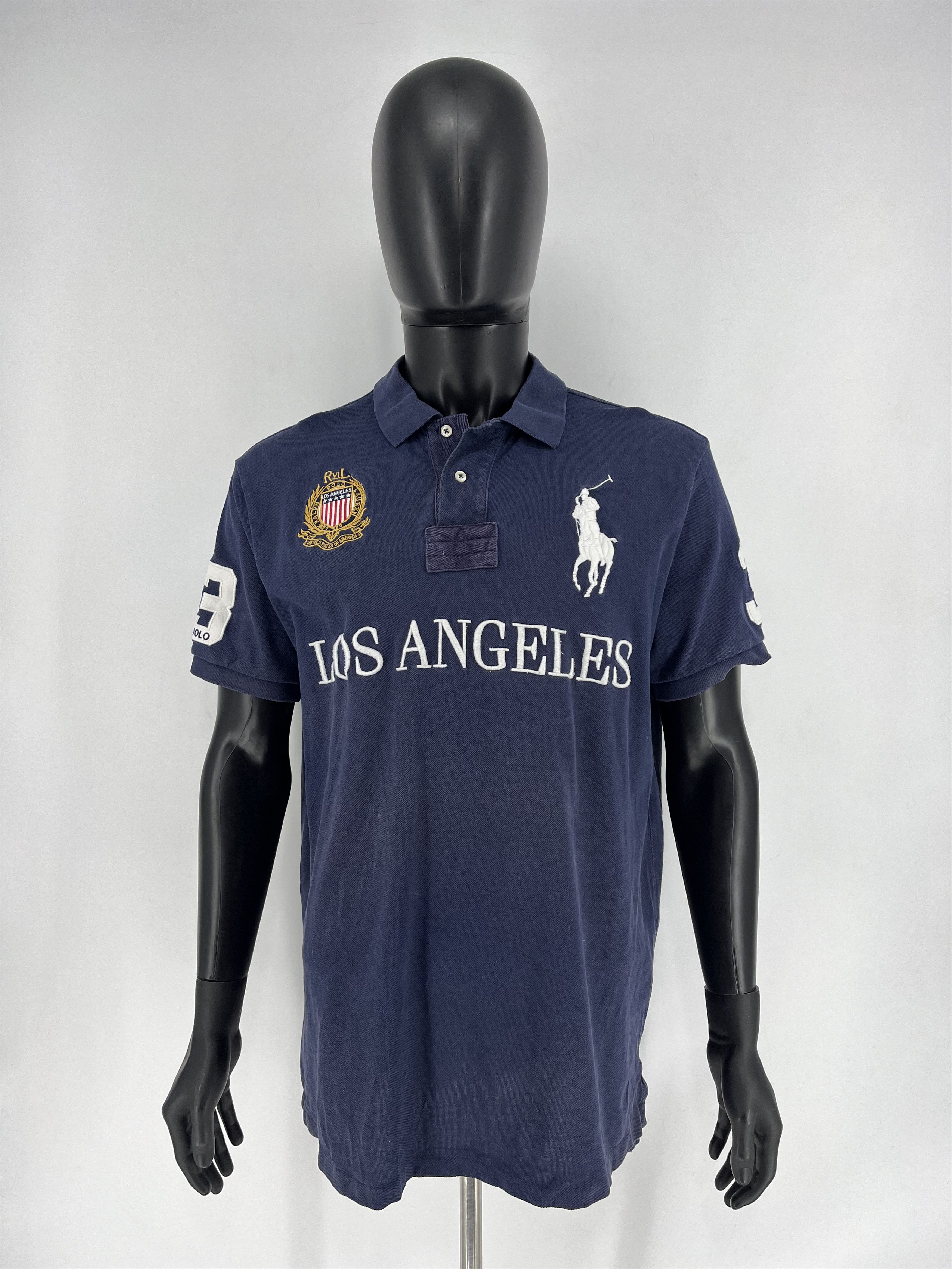 Polo Ralph Lauren × Ralph Lauren Vintag Polo Ralph Lauren Chief Keef Los Angeles Faded Tshirt Size US XL / EU 56 / 4 - 3 Thumbnail
