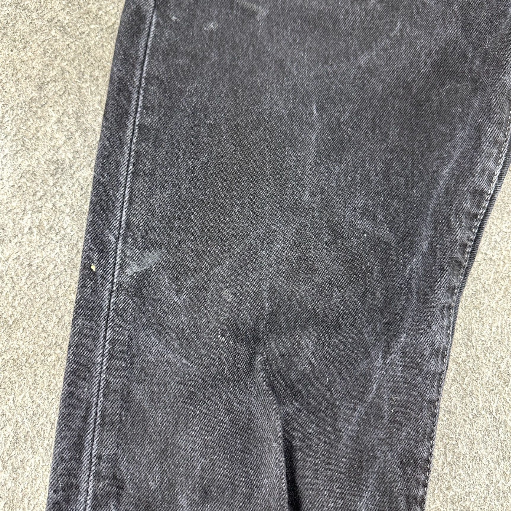 Levi's Levi's 501 Jeans Mens 30x32 Black Dark Wash Straight Leg Regular Fit Button Fly 5-Pocket Denim Cotton Spring Fall Winter Summer Mens Regular Jeans Size US 30 / EU 46 - 3 Thumbnail