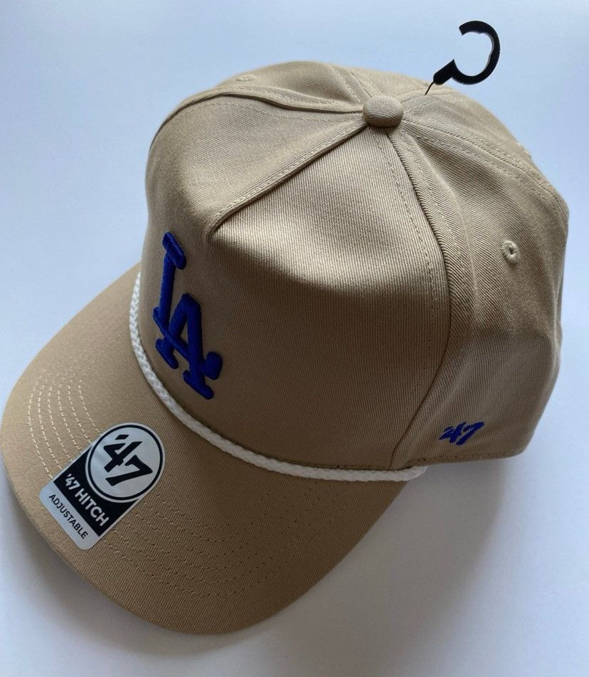 47 Brand LA Dodgers Core Classic Rope Beige Hitch Snapback Hat New! Size ONE SIZE - 3 Thumbnail