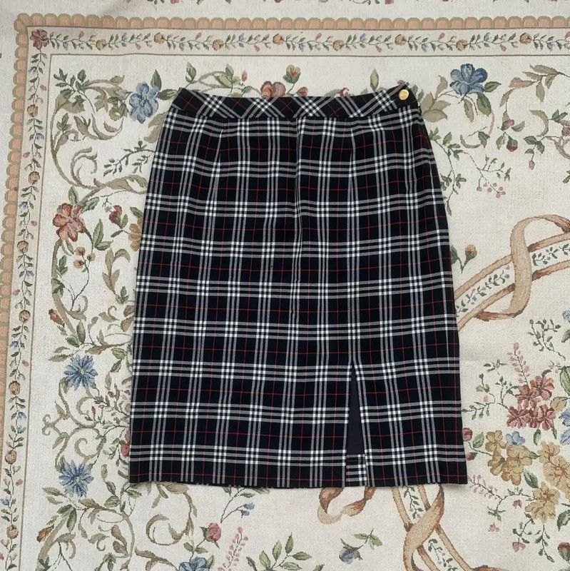 Burberry Burberry Black Wool Blend Women's Skirt Size 28" / US 6 / IT 42 - 1 Thumbnail