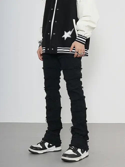 VIBE ripped damaged flared stack jeans Size US 30 / EU 46 - 5 Thumbnail