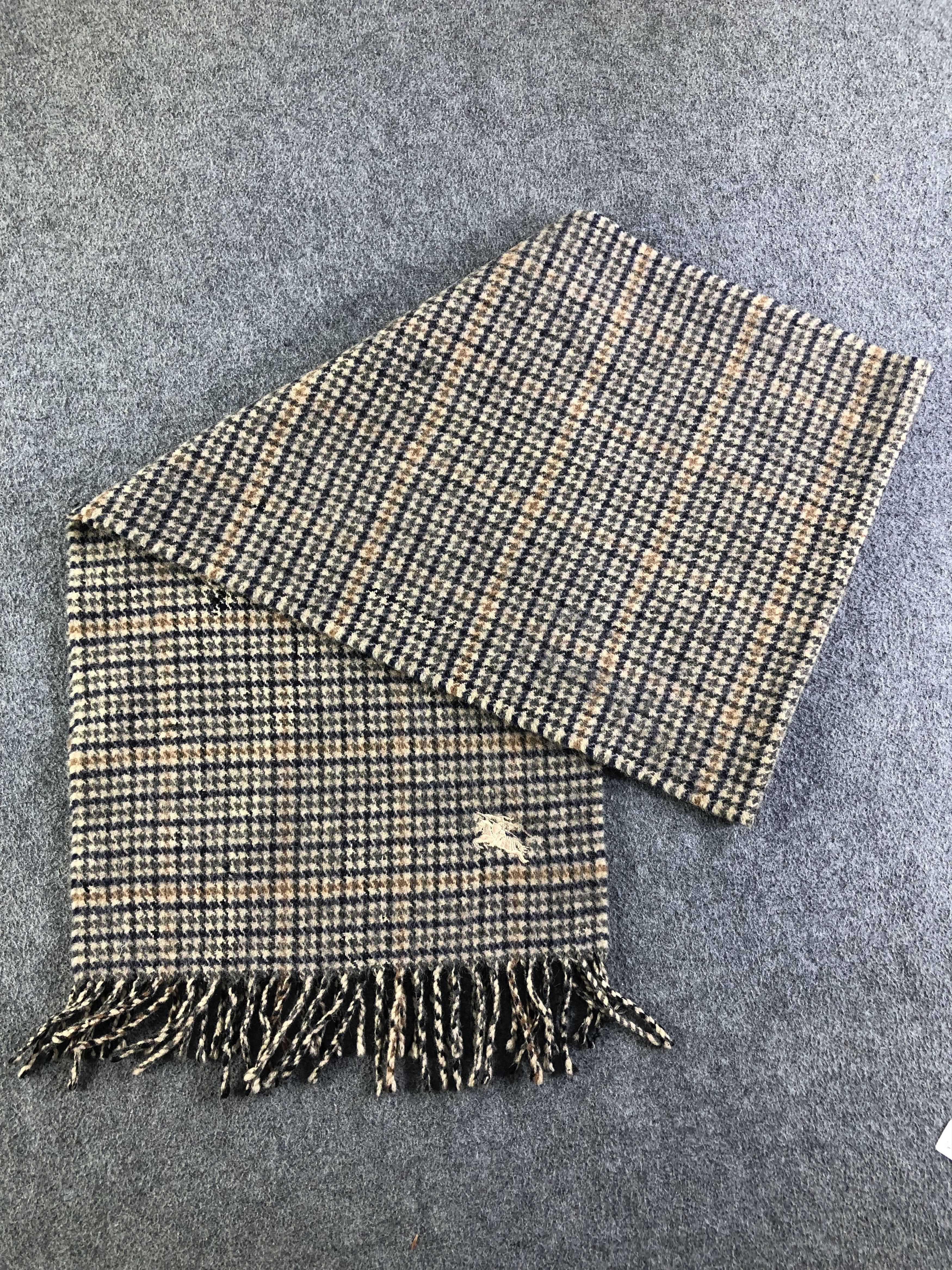 Burberry Burberry Wool Scarf / Muffler / Neckwear SS1306 Size ONE SIZE - 10 Thumbnail