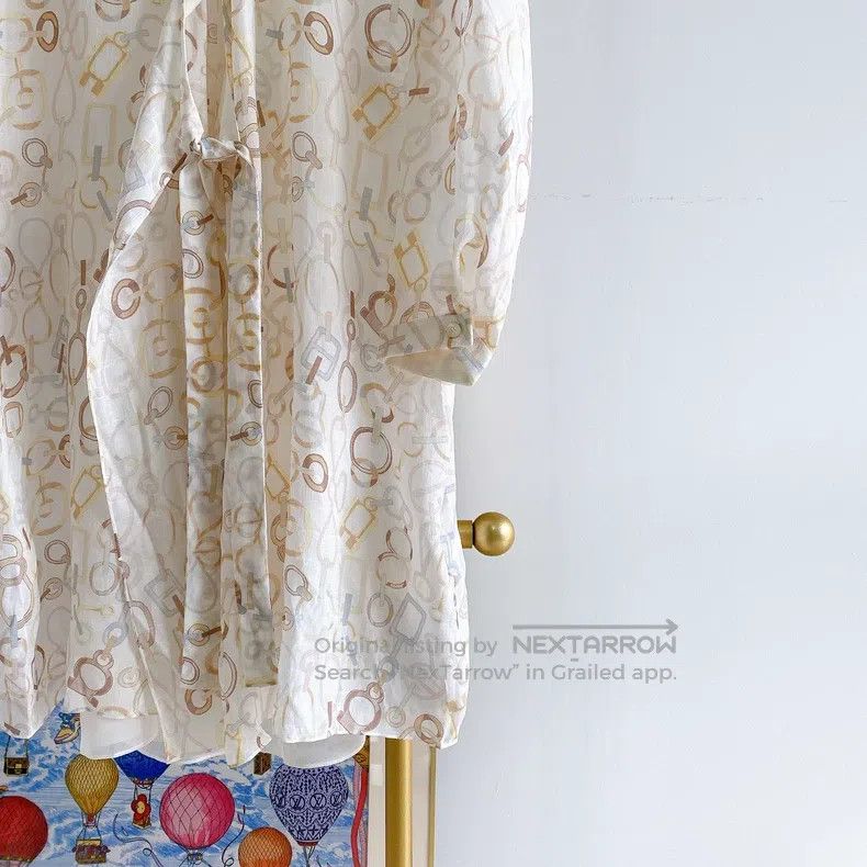 Hermes Hermes Silk Dress Size XXS / US 00 / IT 34 - 4 Thumbnail