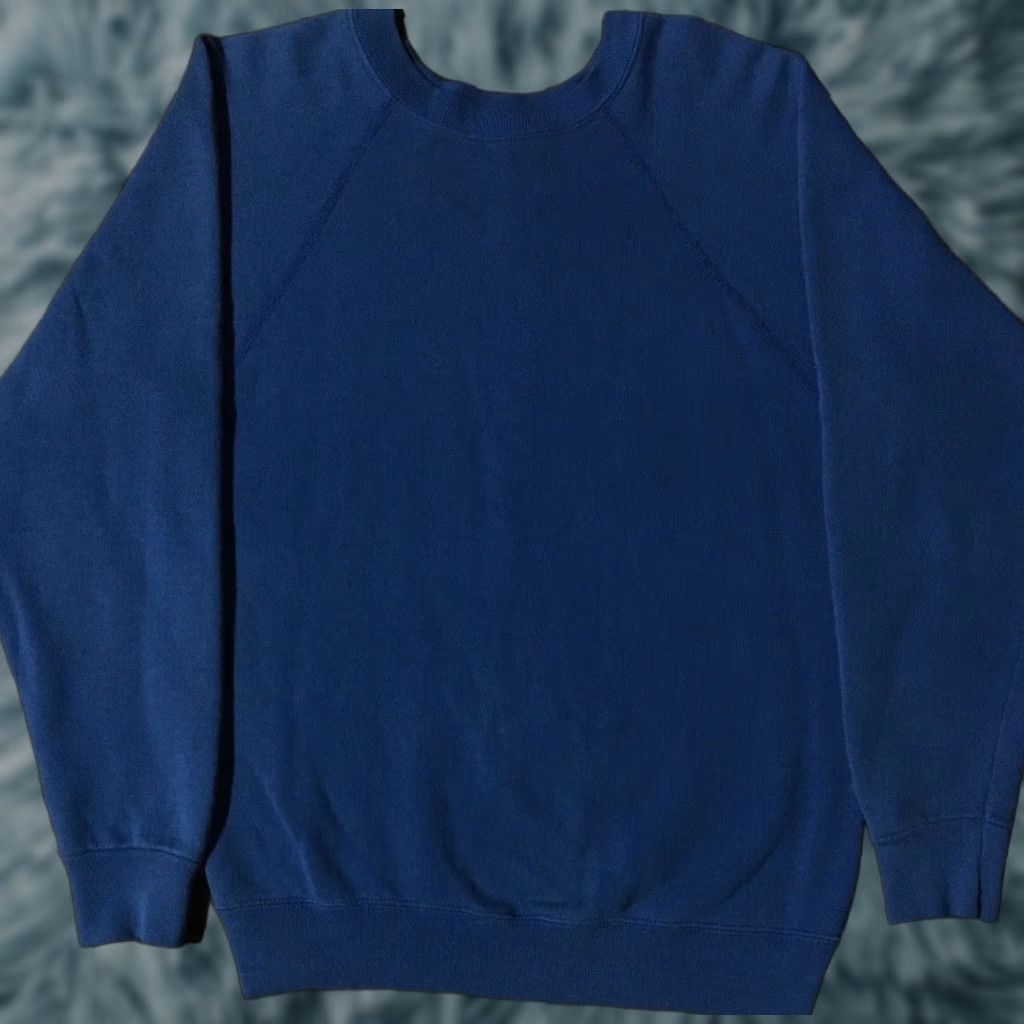 Tultex VINTAGE Tultex Sweatshirt S USA Track Hoodie Men Small Blue 80s Punk Grunge Surf Skate Biker 90s USA Size US S / EU 44-46 / 1 - 1 Thumbnail