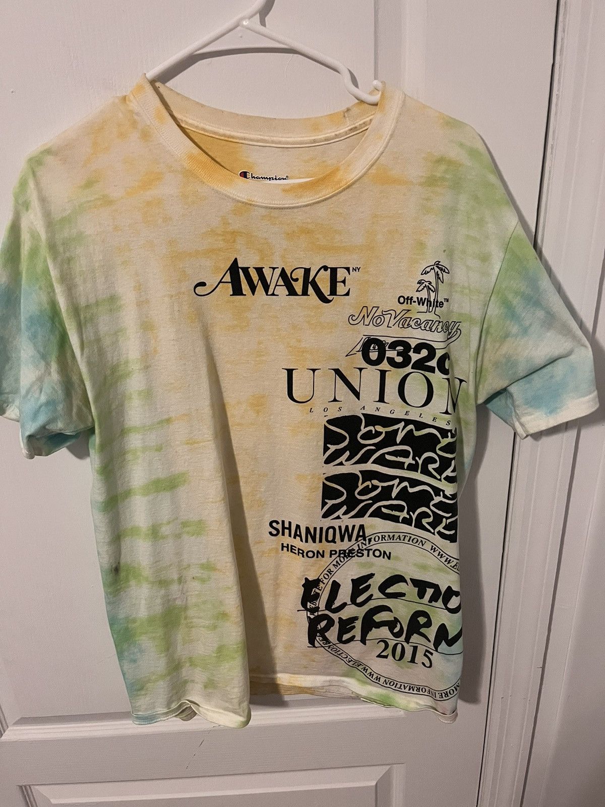 Champion × Off-White Off White X Champion Art Basel Multi-Color Tee Size US M / EU 48-50 / 2 - 1 Thumbnail