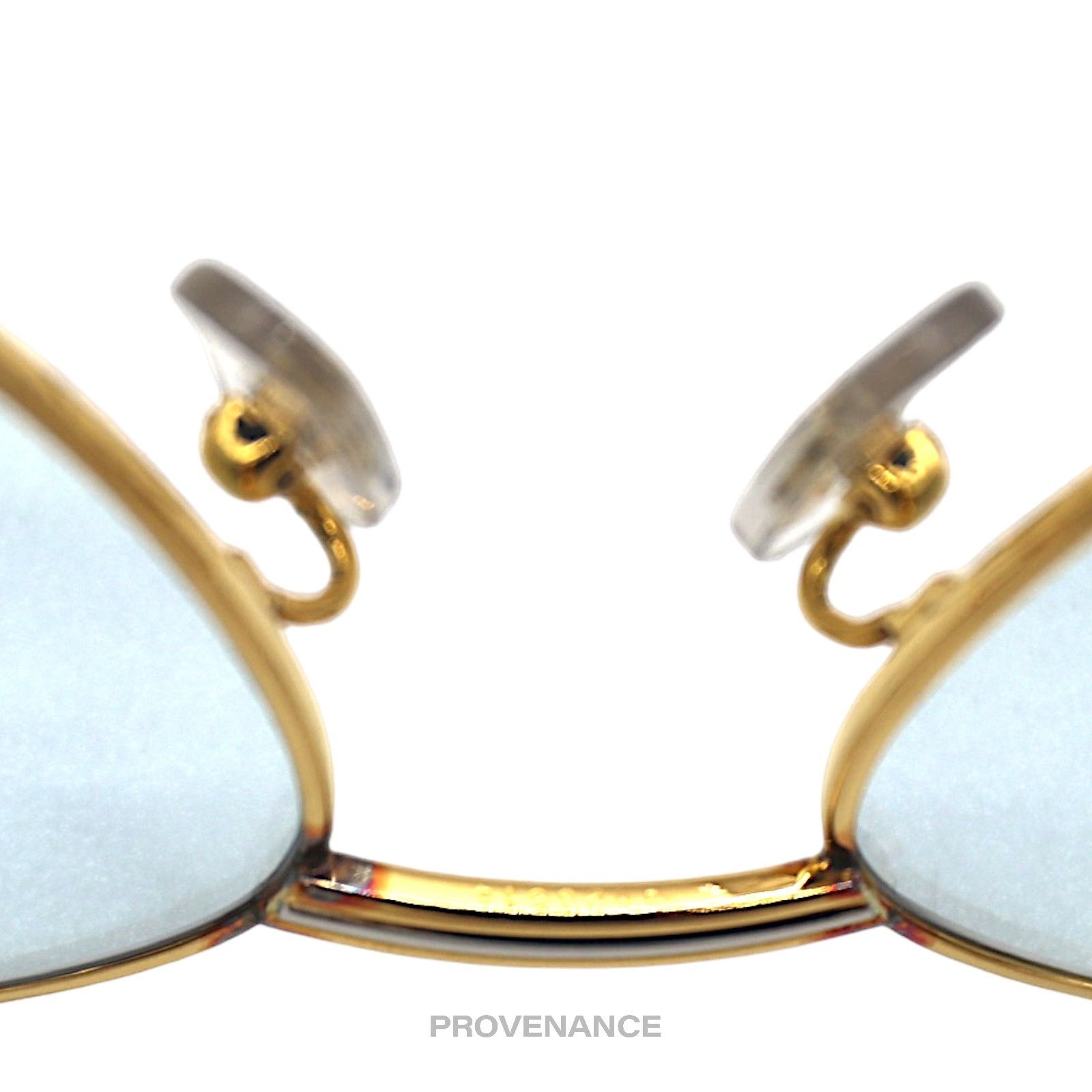Cartier 🔴 Cartier Saphir Vintage Sunglasses - Gold/Blue Size ONE SIZE - 8 Thumbnail