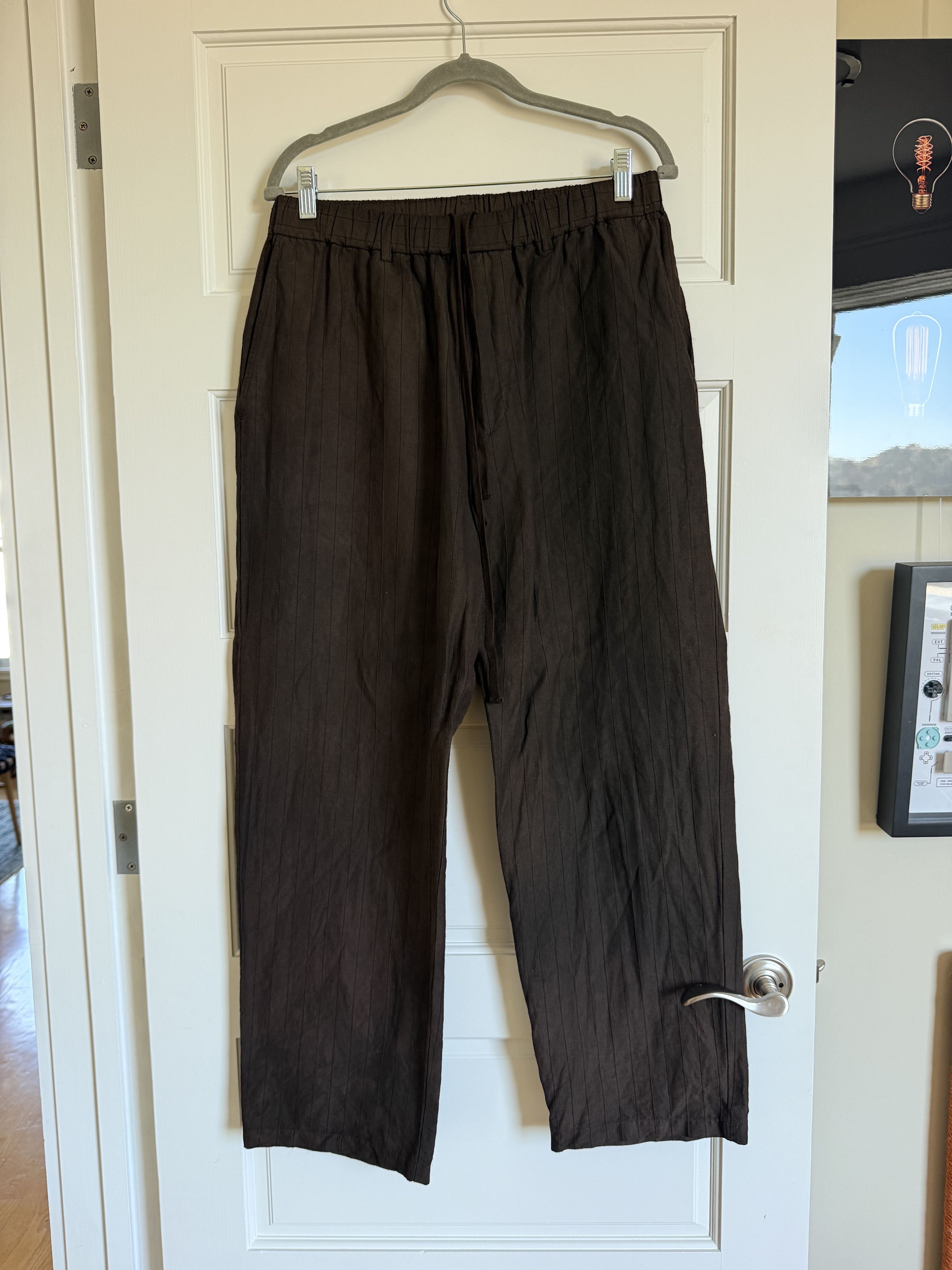 YOKO SAKAMOTO Yoko Sakamoto standard easy pants in Kakishibu Size 32" / US 10 / IT 46 - 4 Thumbnail