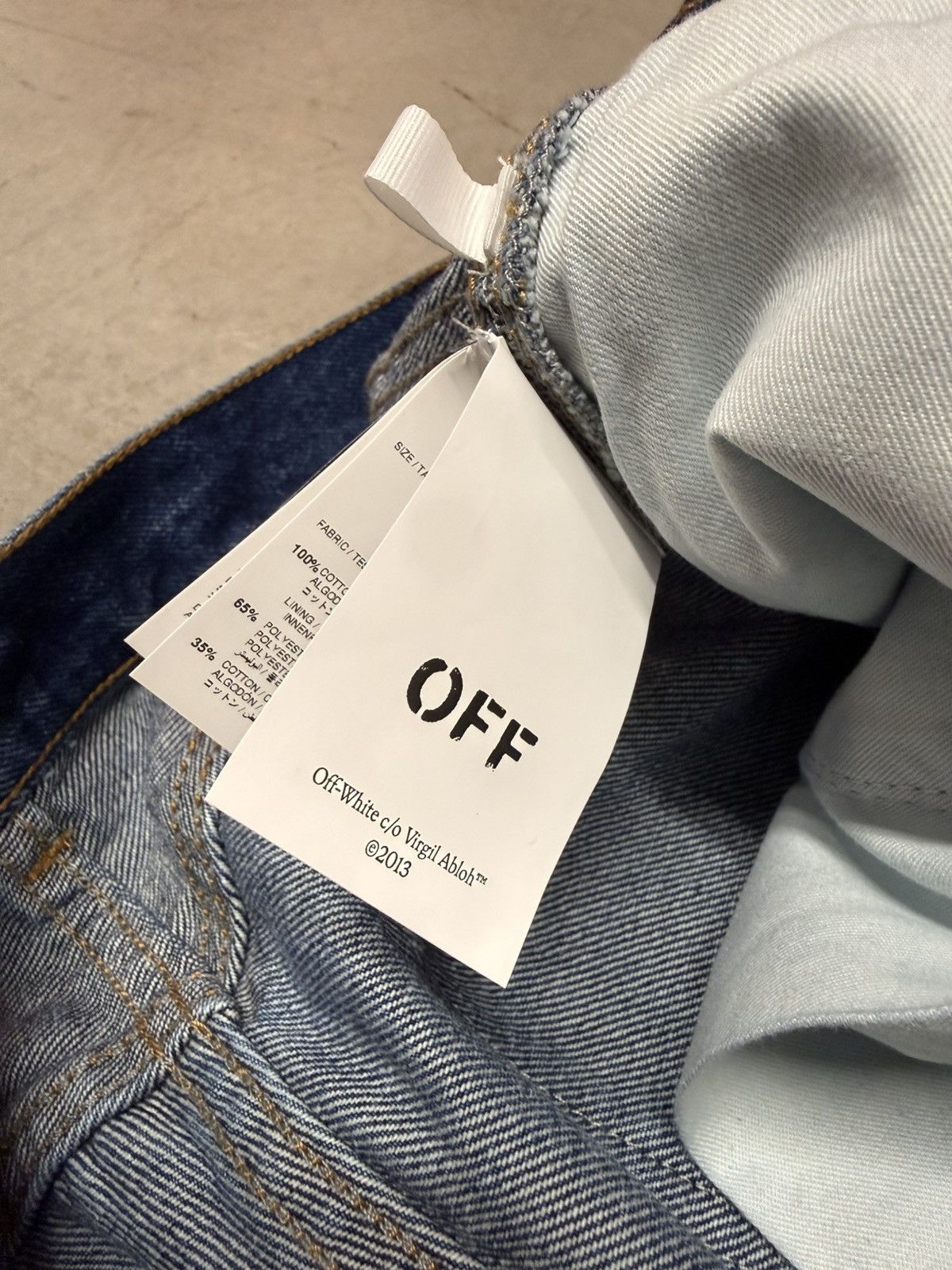 Off-White Off-White Virgil Abloh Carpenter Blue Jeans size 31 Size US 31 - 10 Thumbnail