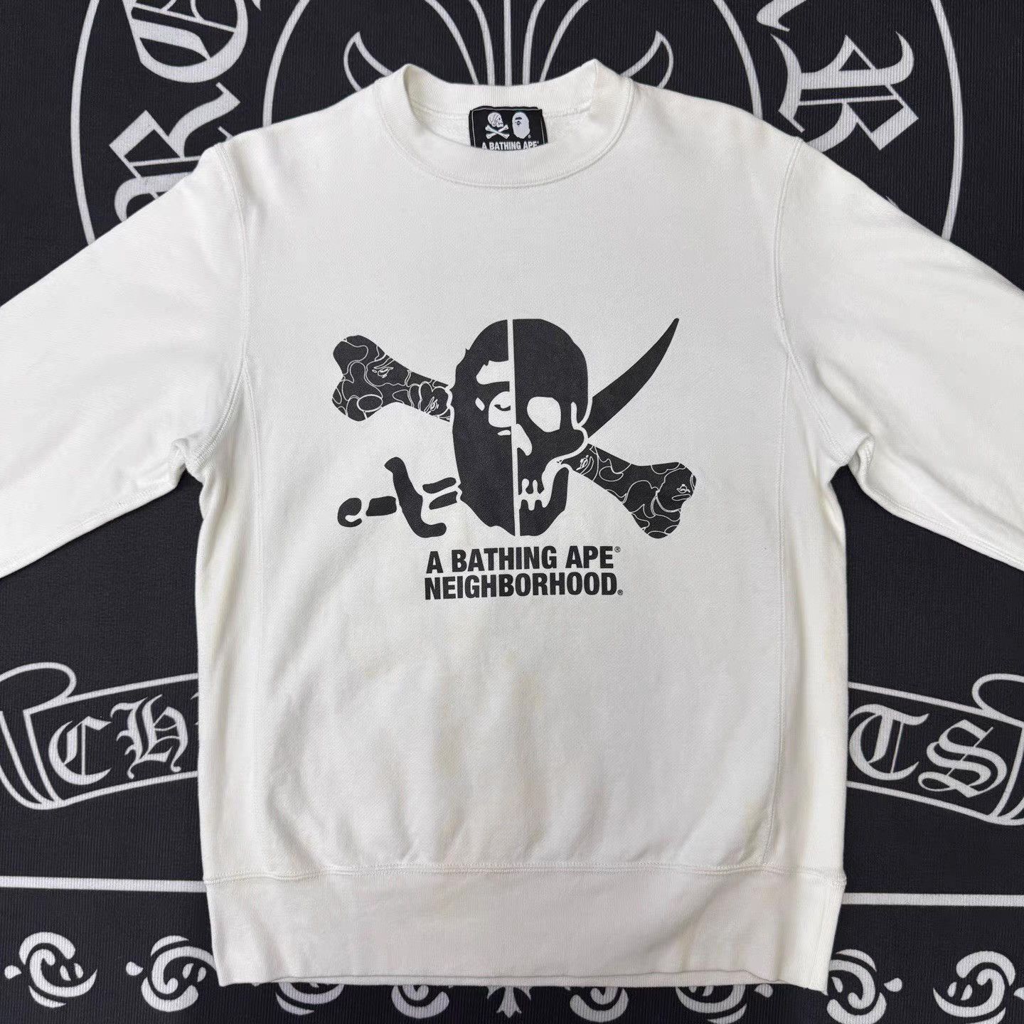 Bape BAPE x NBHD White Pirate Hoodie Q10 Size US M / EU 48-50 / 2 - 1 Thumbnail