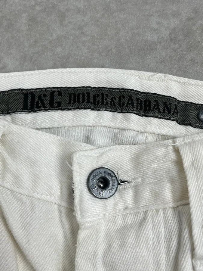 Dolce & Gabbana AW2003 Dolce & Gabbana White Distressed Pants Size US 32 / EU 48 - 6 Thumbnail