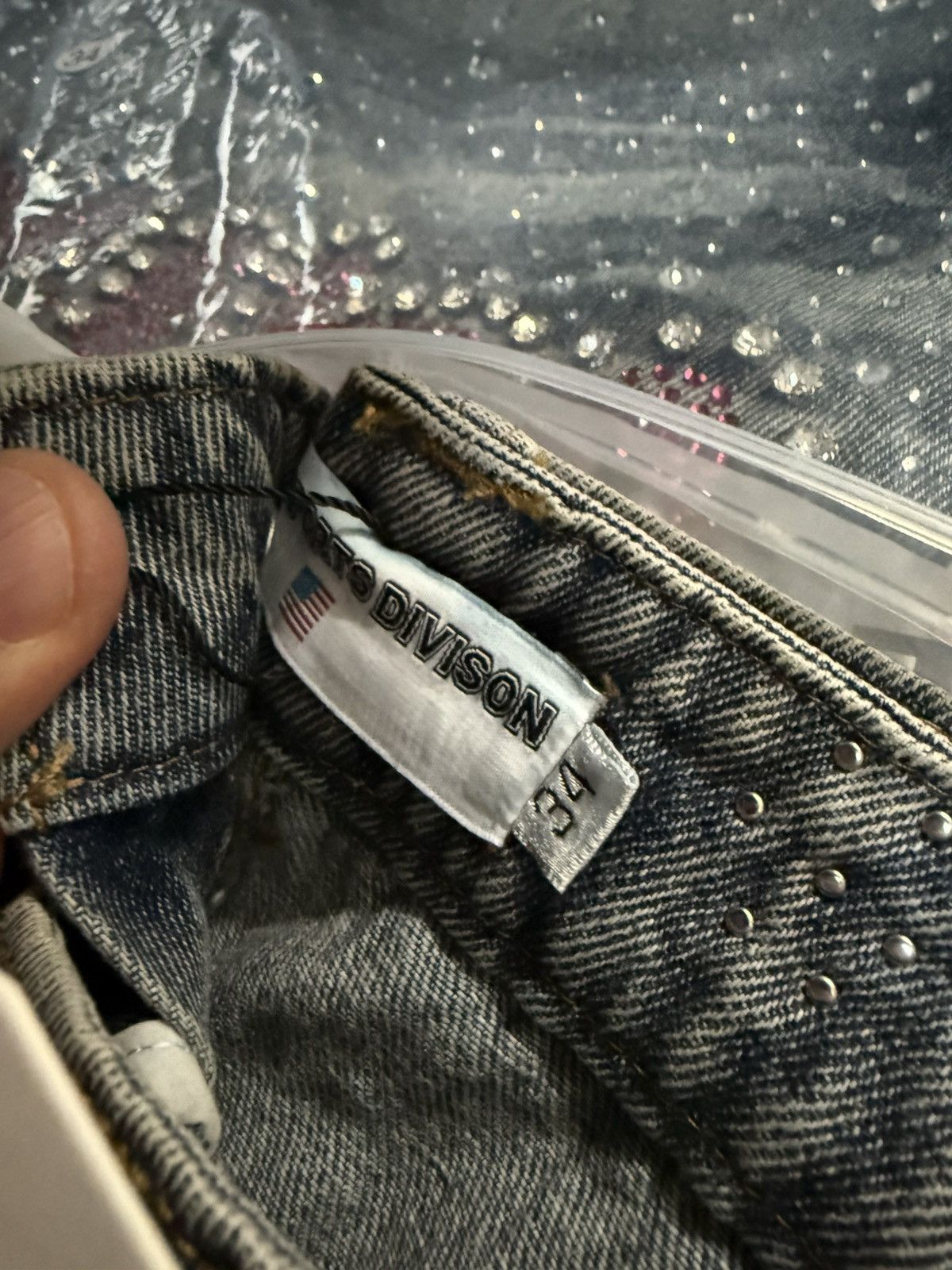 Vale Vale Forever Blue Iced Out Jorts Size US 34 / EU 50 - 4 Thumbnail