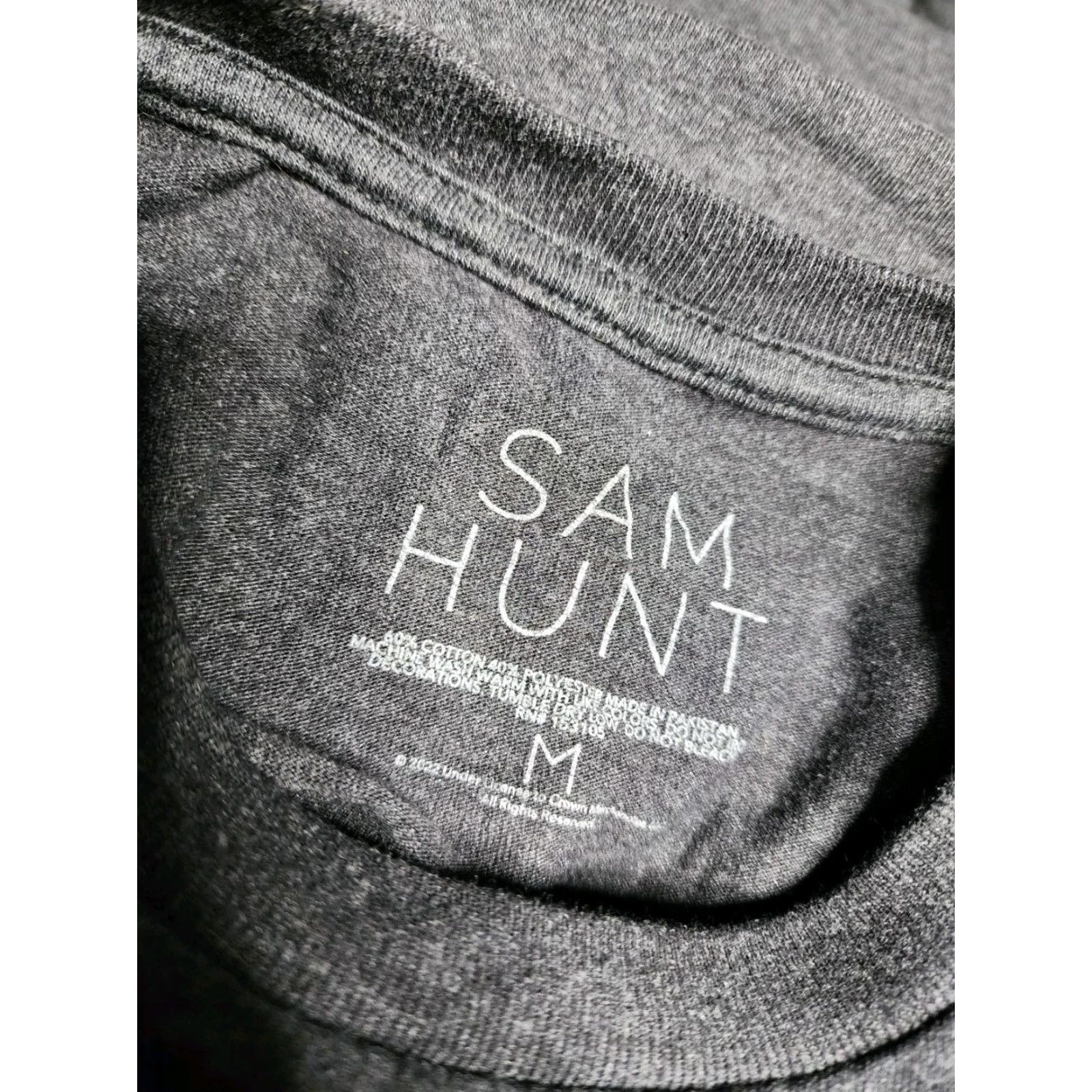 Vintage Vintage Hunt Sam Hunt Guitar Tour Concert T-Shirt Mens M Gray Music Band Tee Size US M / EU 48-50 / 2 - 5 Thumbnail