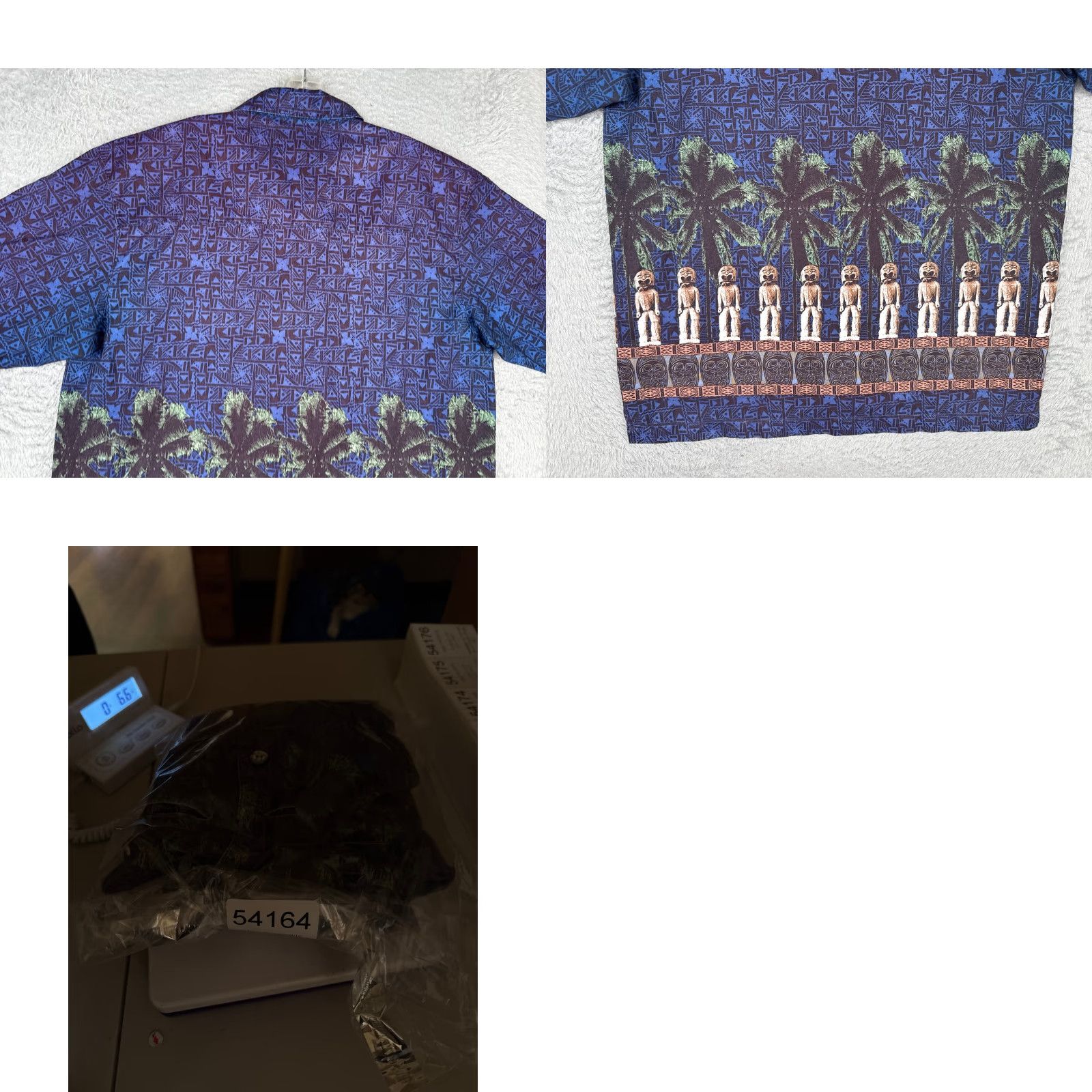 Vintage VINTAGE No Boundaries Shirt Men Medium Blue Geometric Palm Tiki Polyester Hawaiian READ Size US M / EU 48-50 / 2 - 9 Thumbnail
