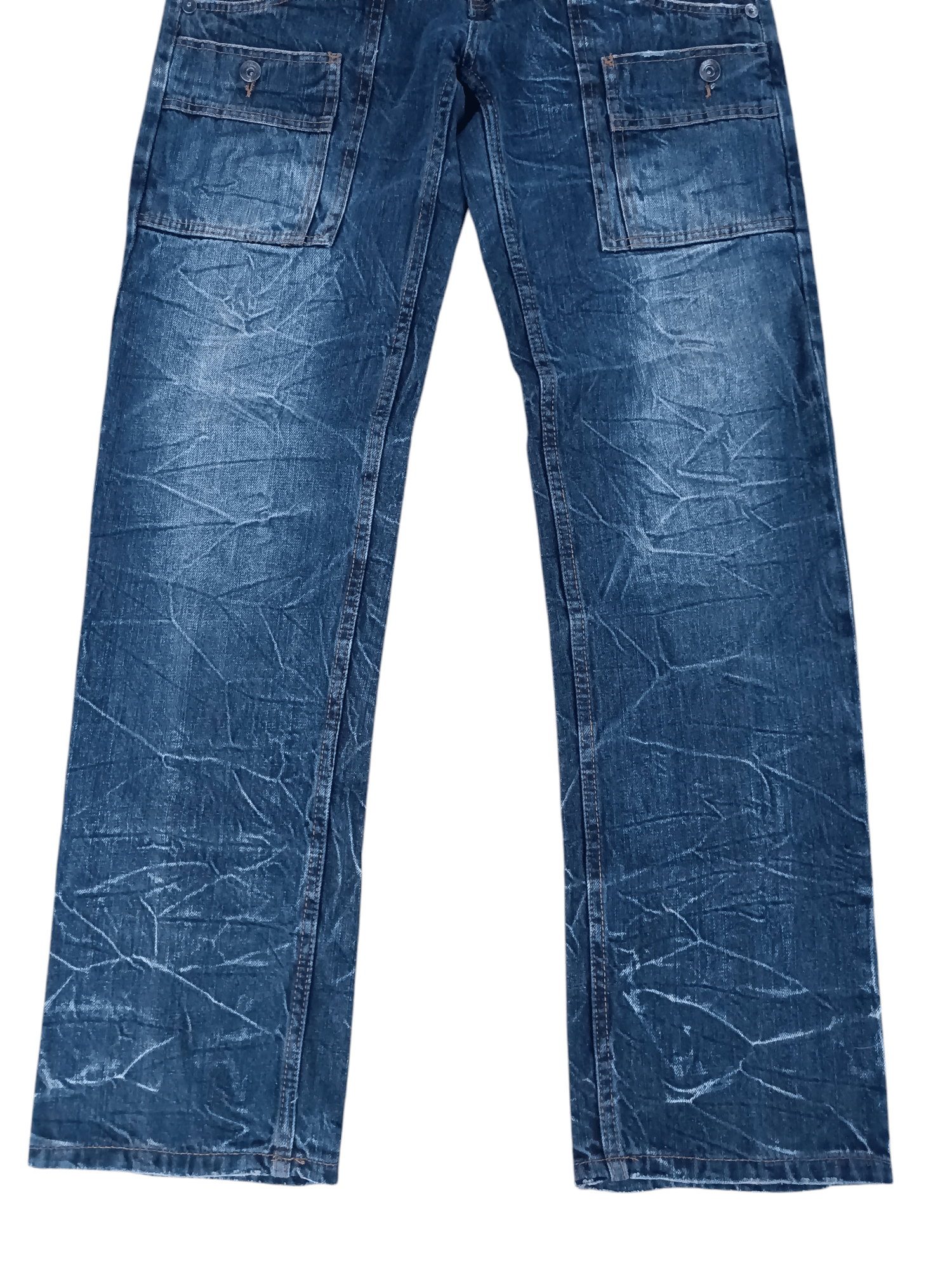 20471120 SICK DOUBLE WAIST Y2K NYLAUS BUSH PANT PUNK GRUNGE STYLE Size US 32 / EU 48 - 6 Thumbnail