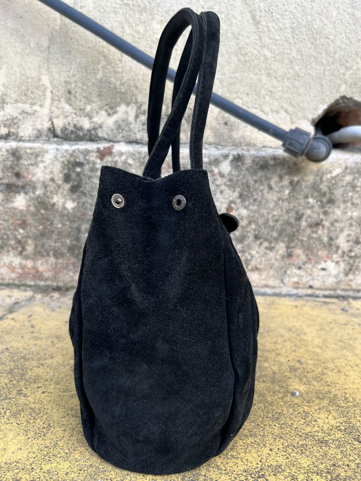 Japanese Brand Sac Suede Leather Small Tote Bag Size ONE SIZE - 4 Thumbnail