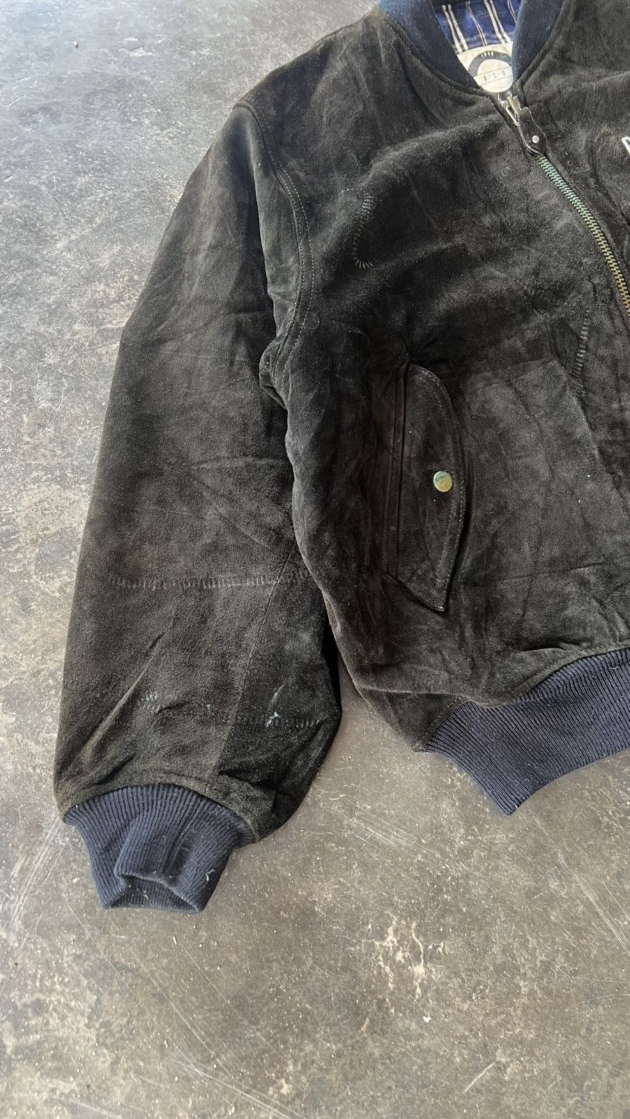 PERSON'S Vintage Person's Leather Bomber jacket Size US XXL / EU 58 / 5 - 5 Thumbnail