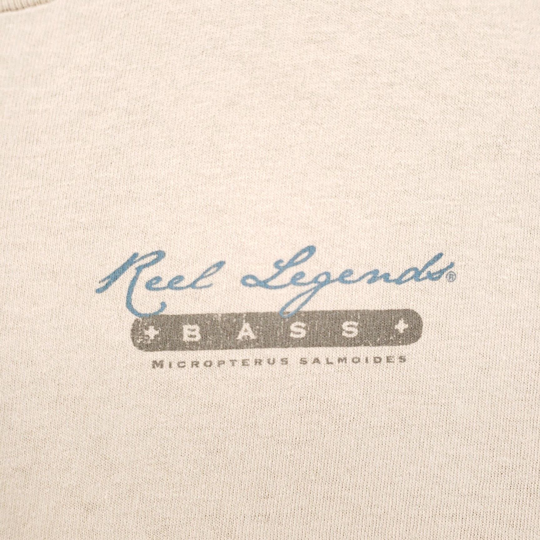 Vintage Reel Legends T-Shirt Men L Beige Bass Graphic Short Sleeve Fishing Cotton Size US L / EU 52-54 / 3 - 4 Thumbnail