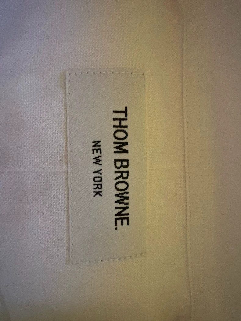 Thom Browne Thom Browne size4 Round collar four bar wool sweater Size US XL / EU 56 / 4 - 1 Thumbnail
