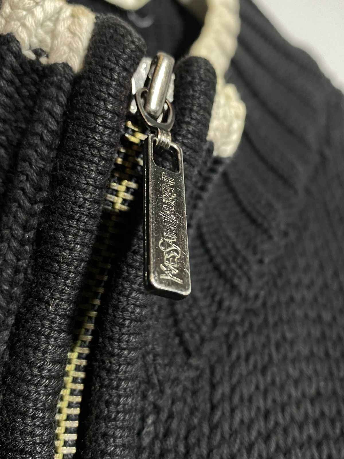 Yves Saint Laurent Vintage YSL Yves Saint Laurent Full Zip Knit Sweater Size US XXL / EU 58 / 5 - 5 Thumbnail