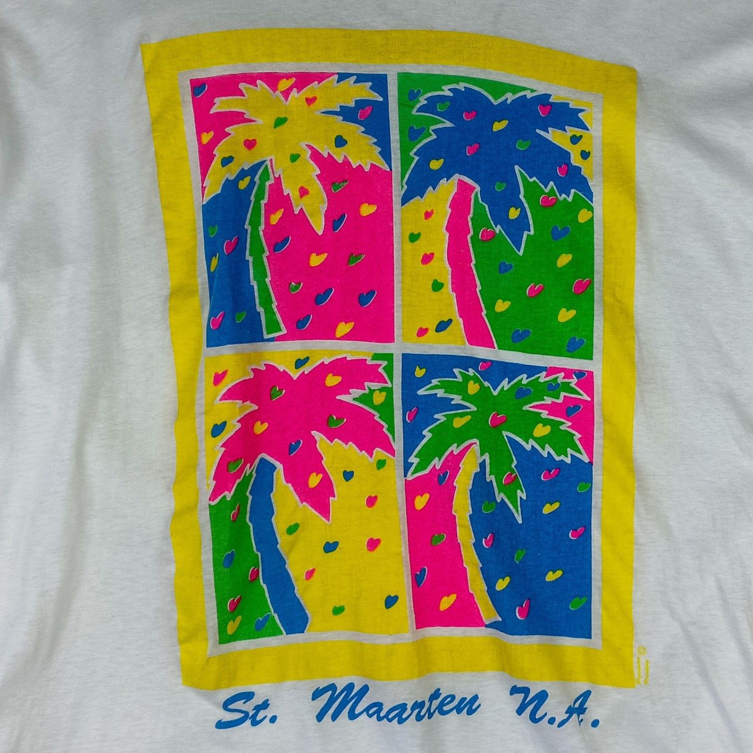 Vintage Vintage 90's SAINT MAARTEN ISLAND T-Shirt Single Stitches Size US M / EU 48-50 / 2 - 4 Thumbnail